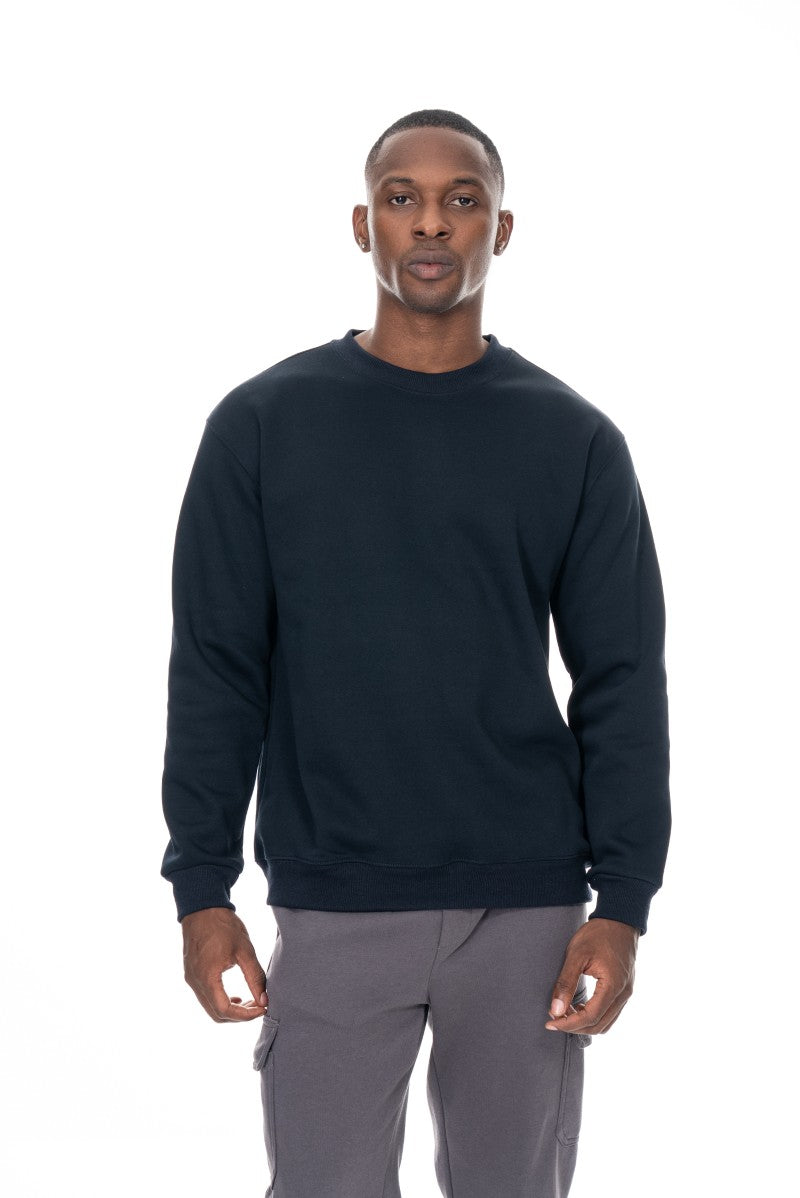 سويت شيرت قطني أساسي - كحلي