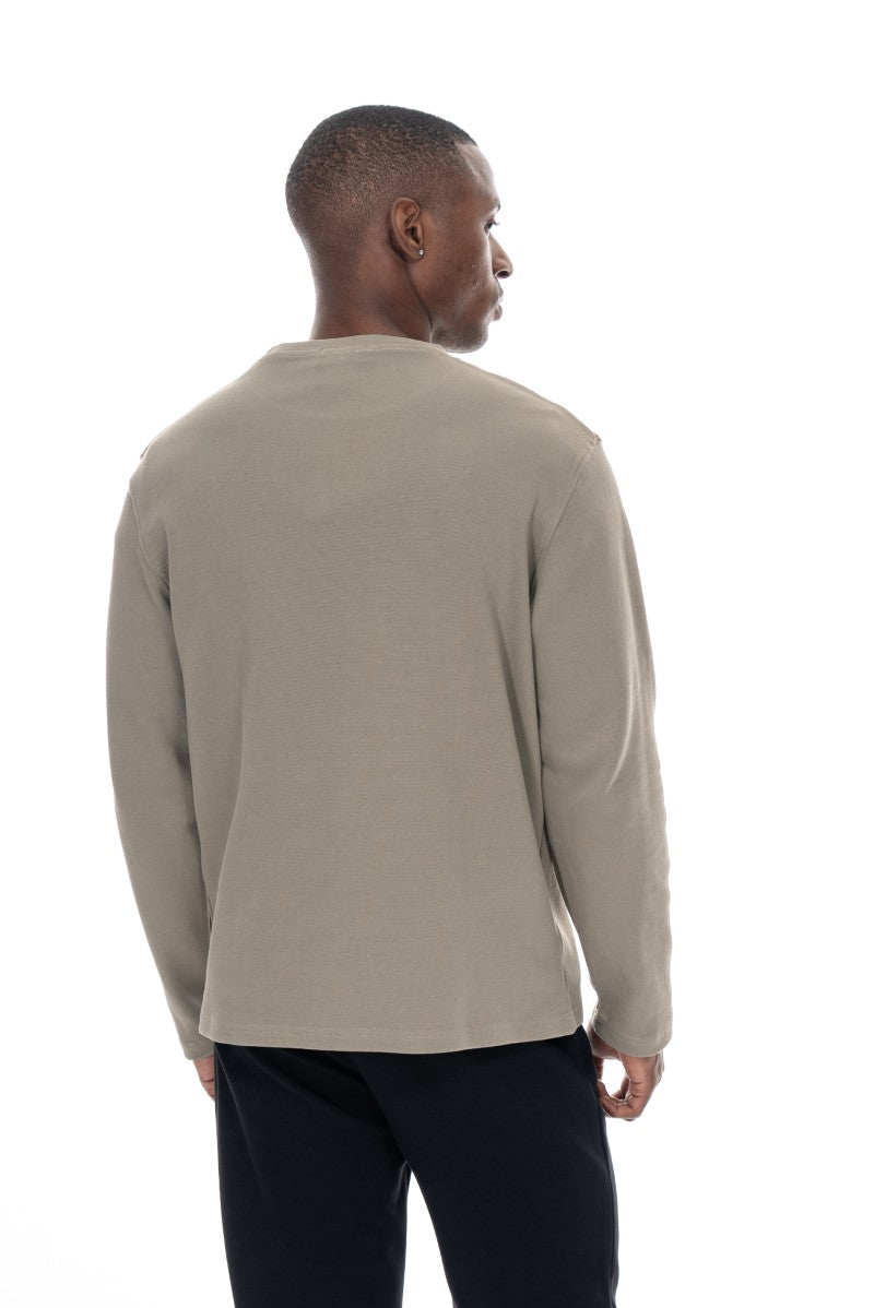 سويت شيرت قطني مطبوع - أخضر فاتح