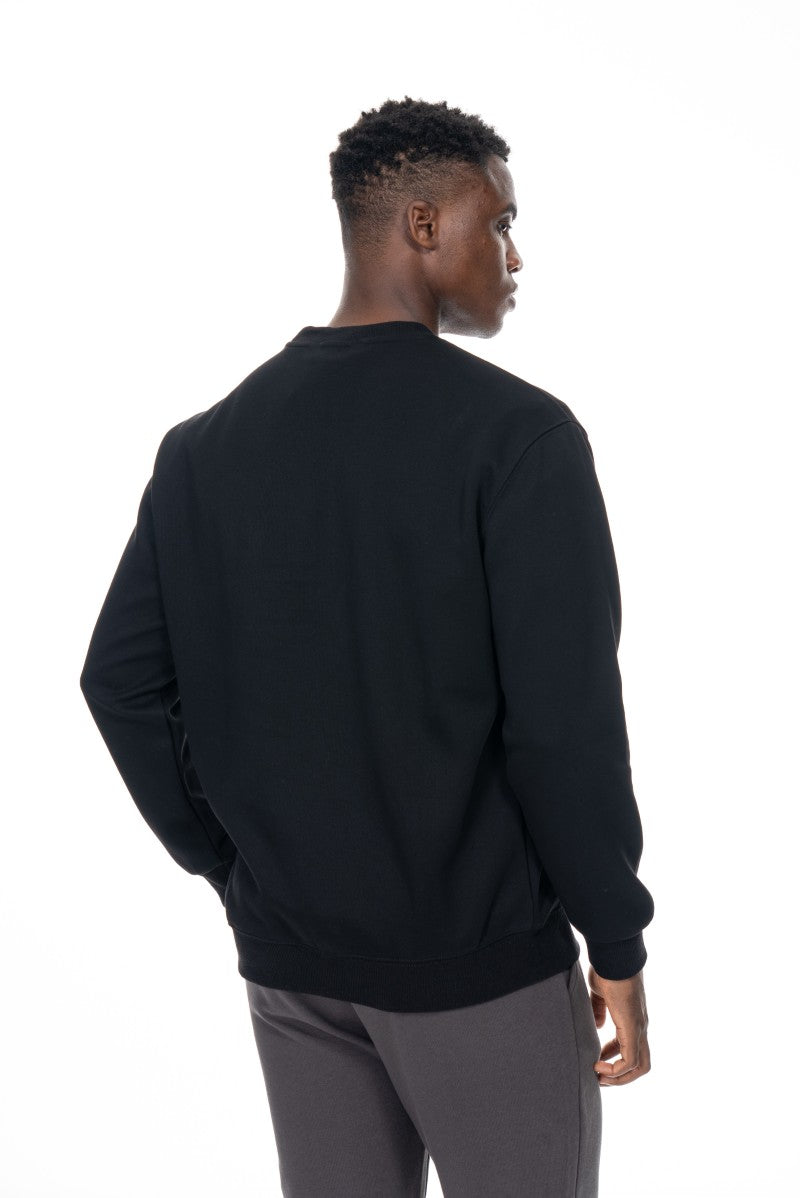 سويت شيرت بقصة وألوان مختلفة - أسود ورمادي