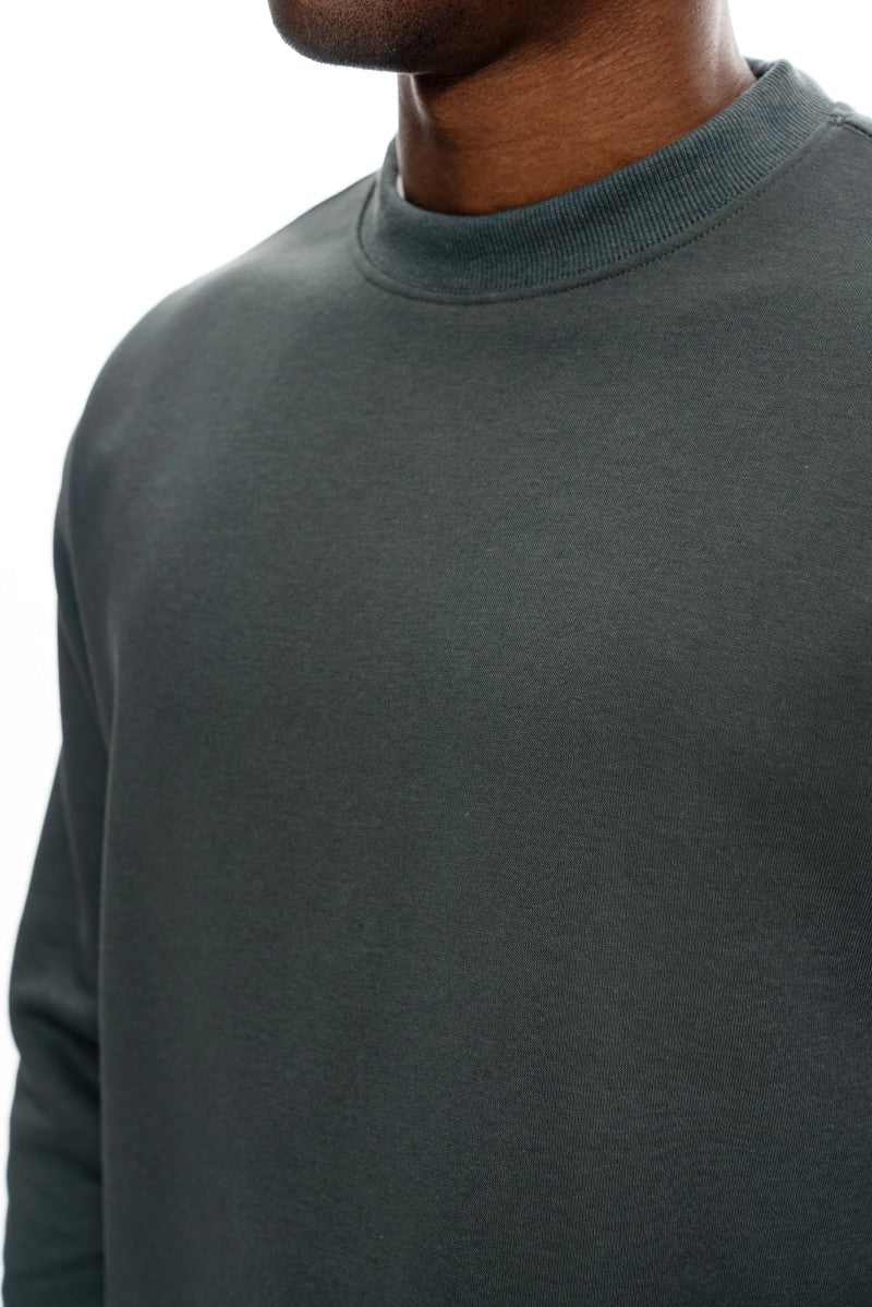 سويت شيرت قطني أساسي - أخضر