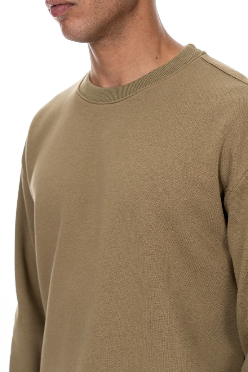 سويت شيرت قطني أساسي - أخضر