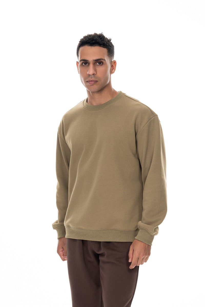 سويت شيرت قطني أساسي - أخضر