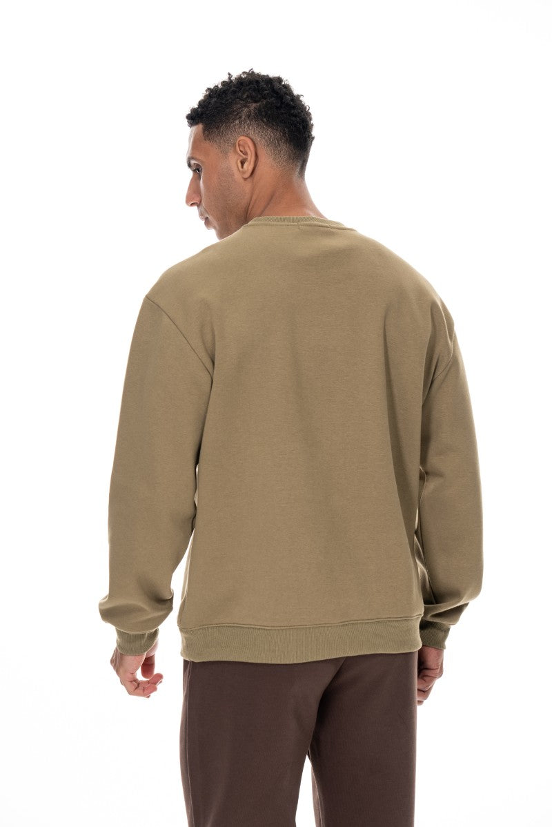 سويت شيرت قطني أساسي - أخضر