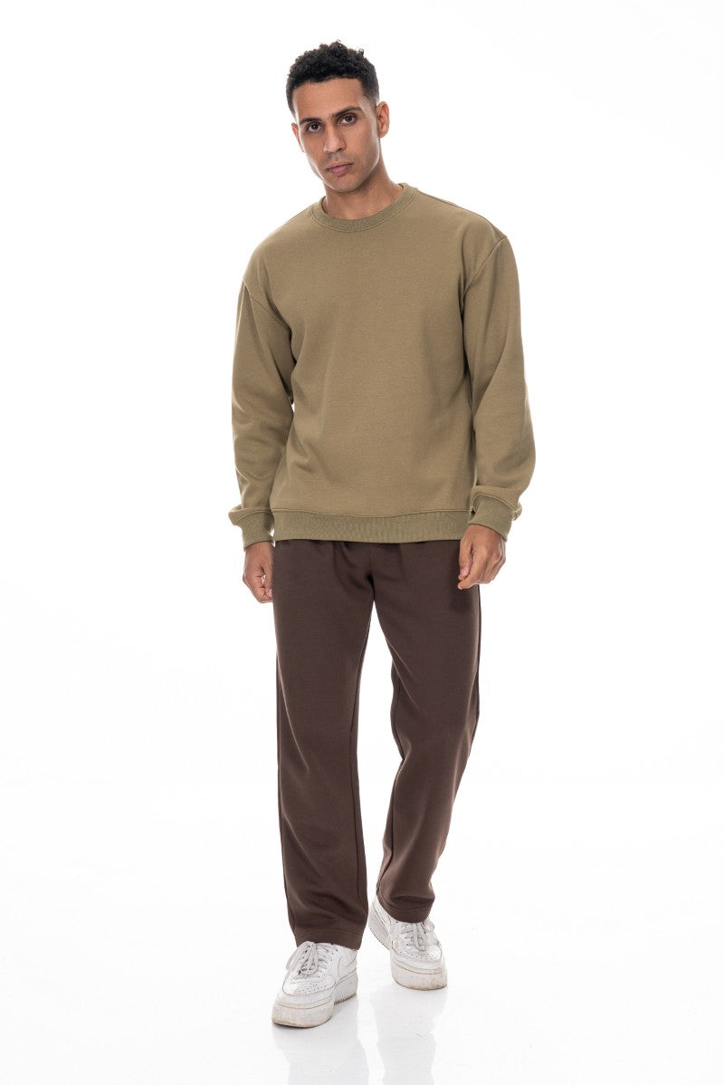 سويت شيرت قطني أساسي - أخضر