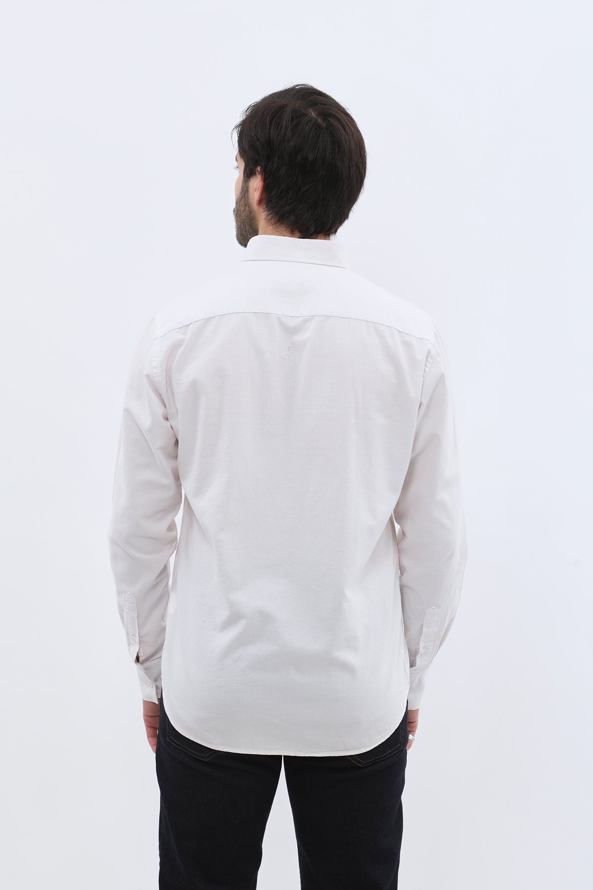 SHIRTSPRO Oxford Regular Fit Shirt - Button-Down Collar - Beige