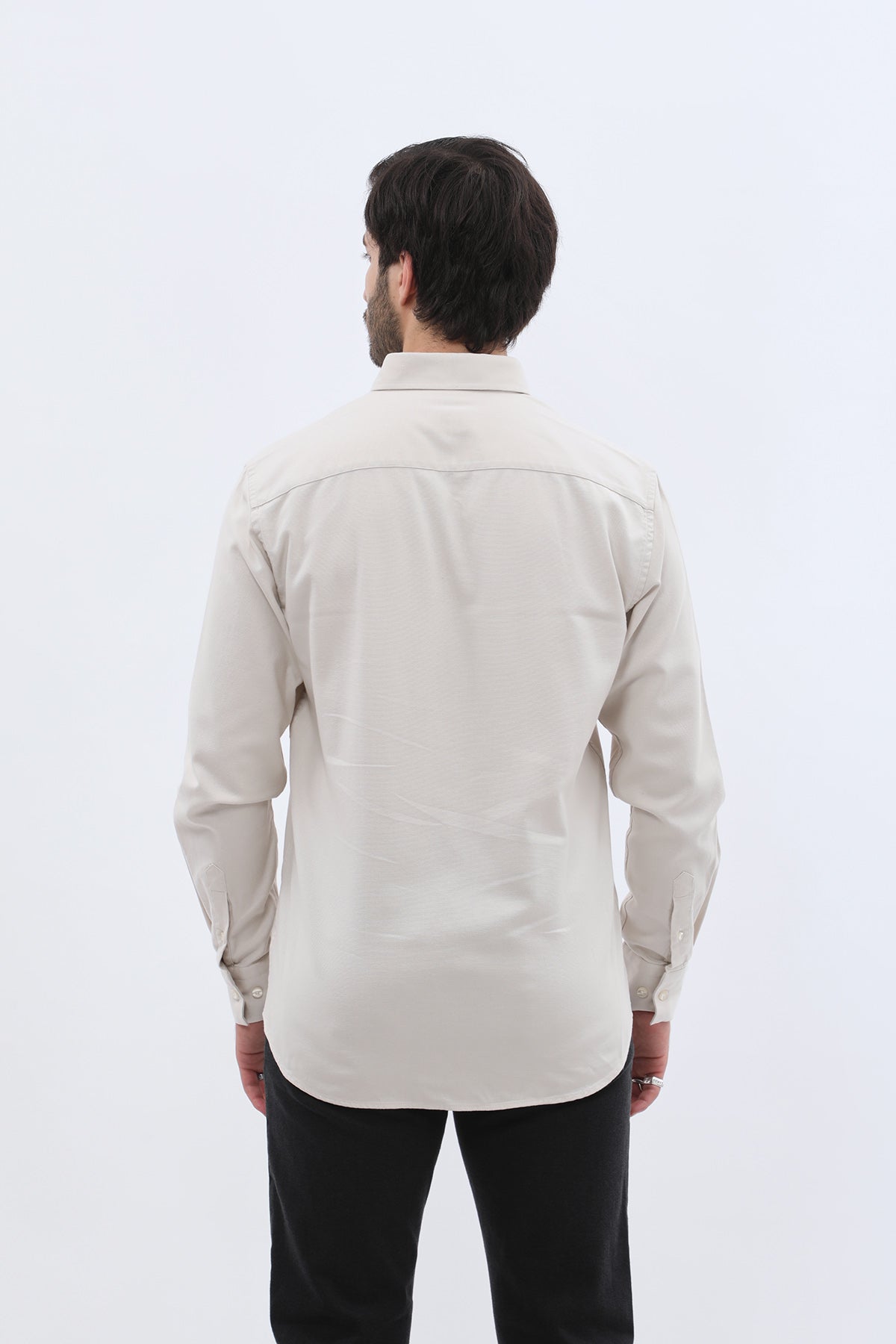 SHIRTSPRO Basket Regular Fit Shirt - Button-Down Collar - L.Beige