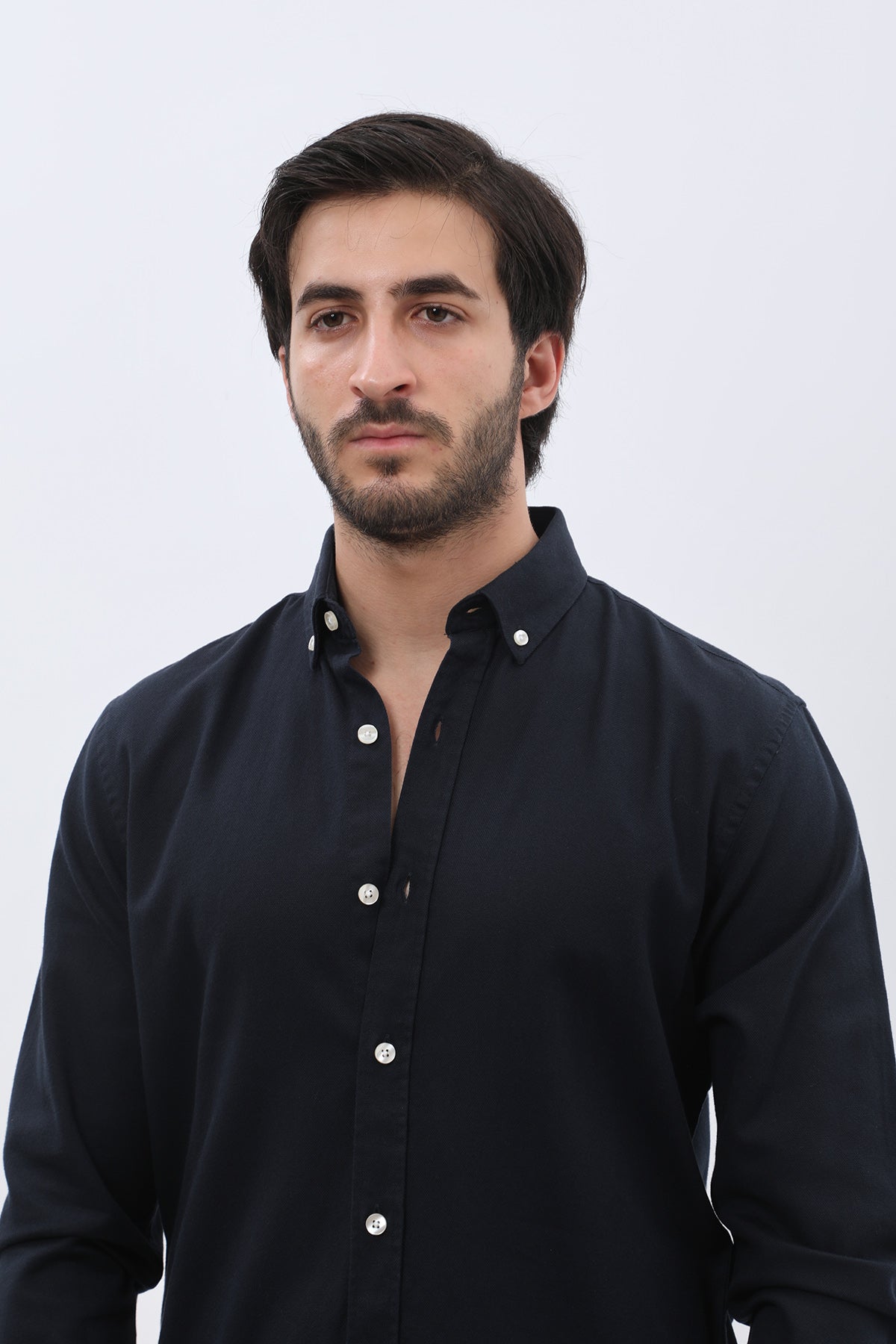 SHIRTSPRO Basket Regular Fit Shirt - Button-Down Collar - Navy