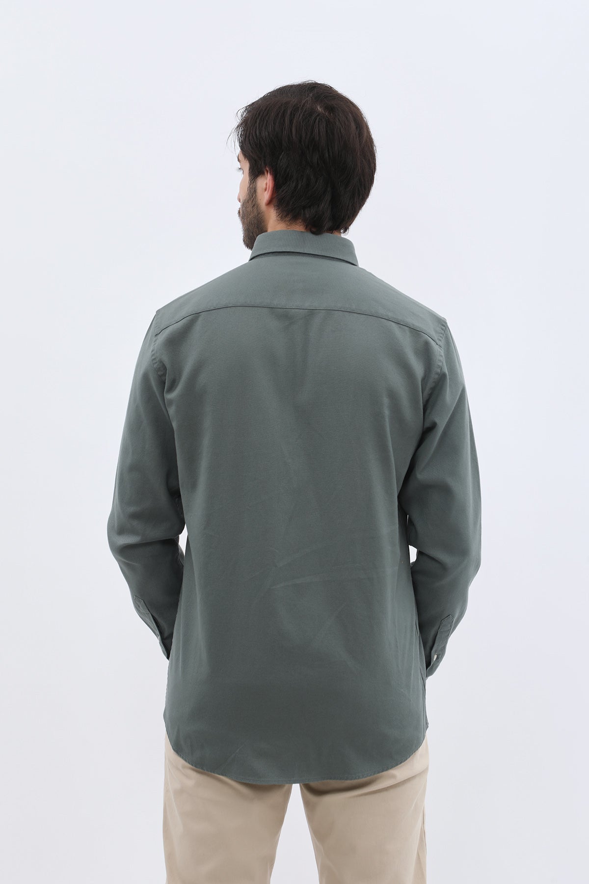 SHIRTSPRO Basket Regular Fit Shirt - Button-Down Collar - Smoke