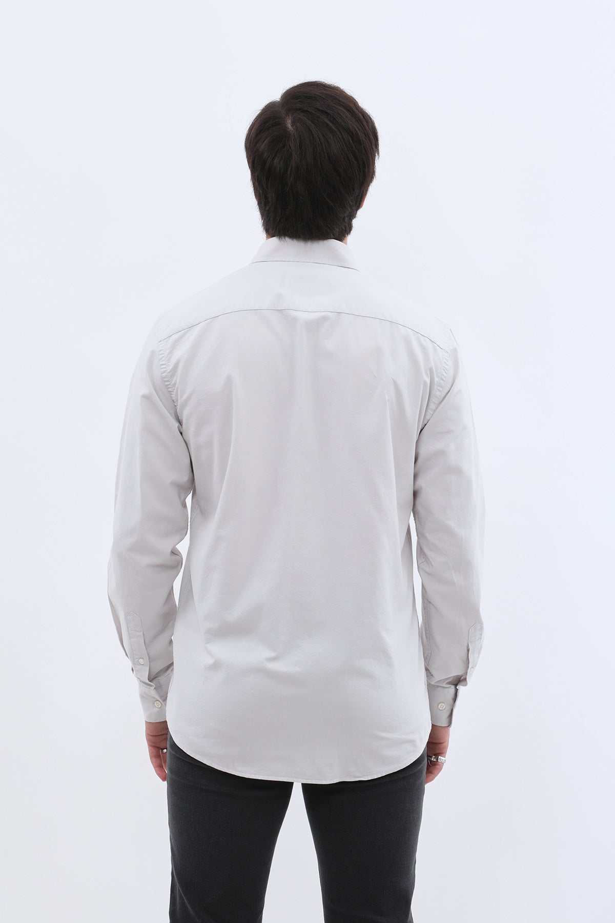 SHIRTSPRO Oxford Regular Fit Shirt - Button-Down Collar - Grey