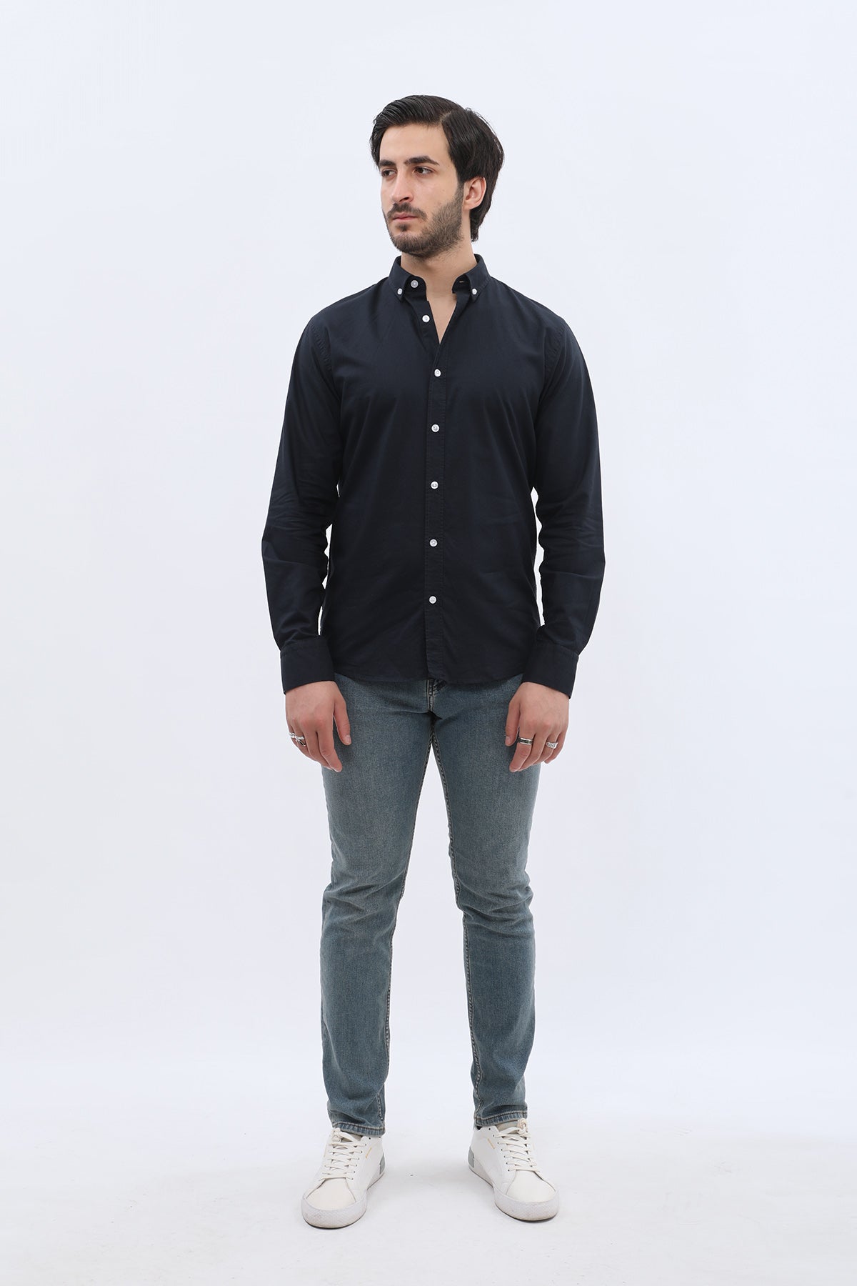 قميص أوكسفورد بقبة بأزرار من SHIRTSPRO - لون كحلي