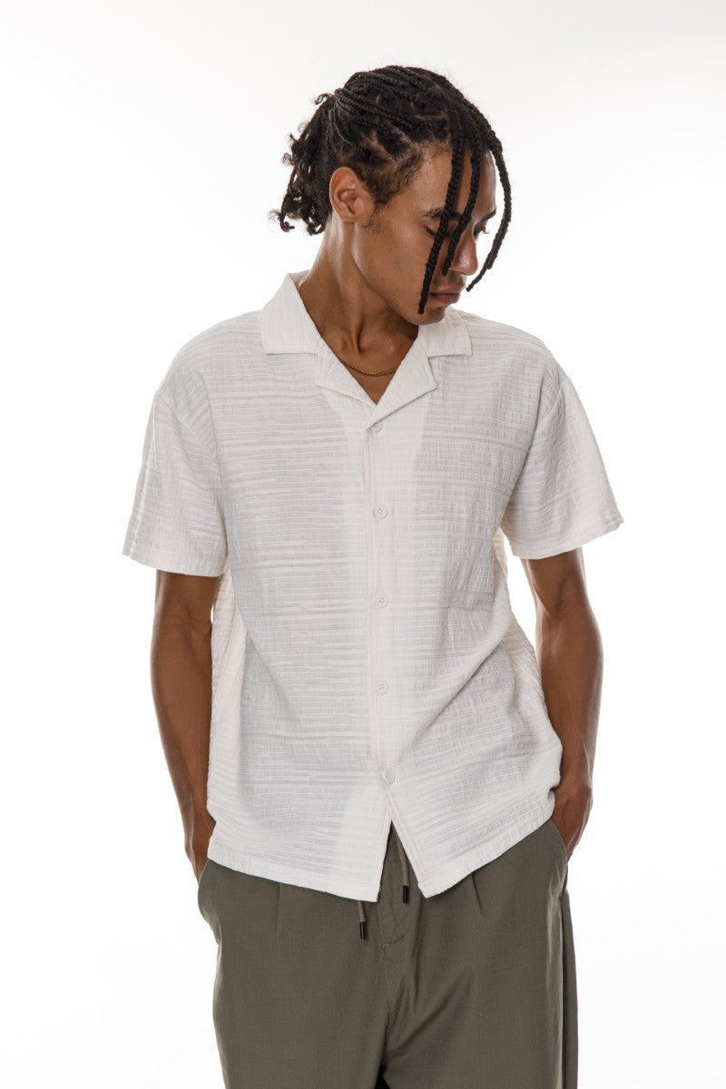 قميص DNM UNITED أبيض 100% قطن