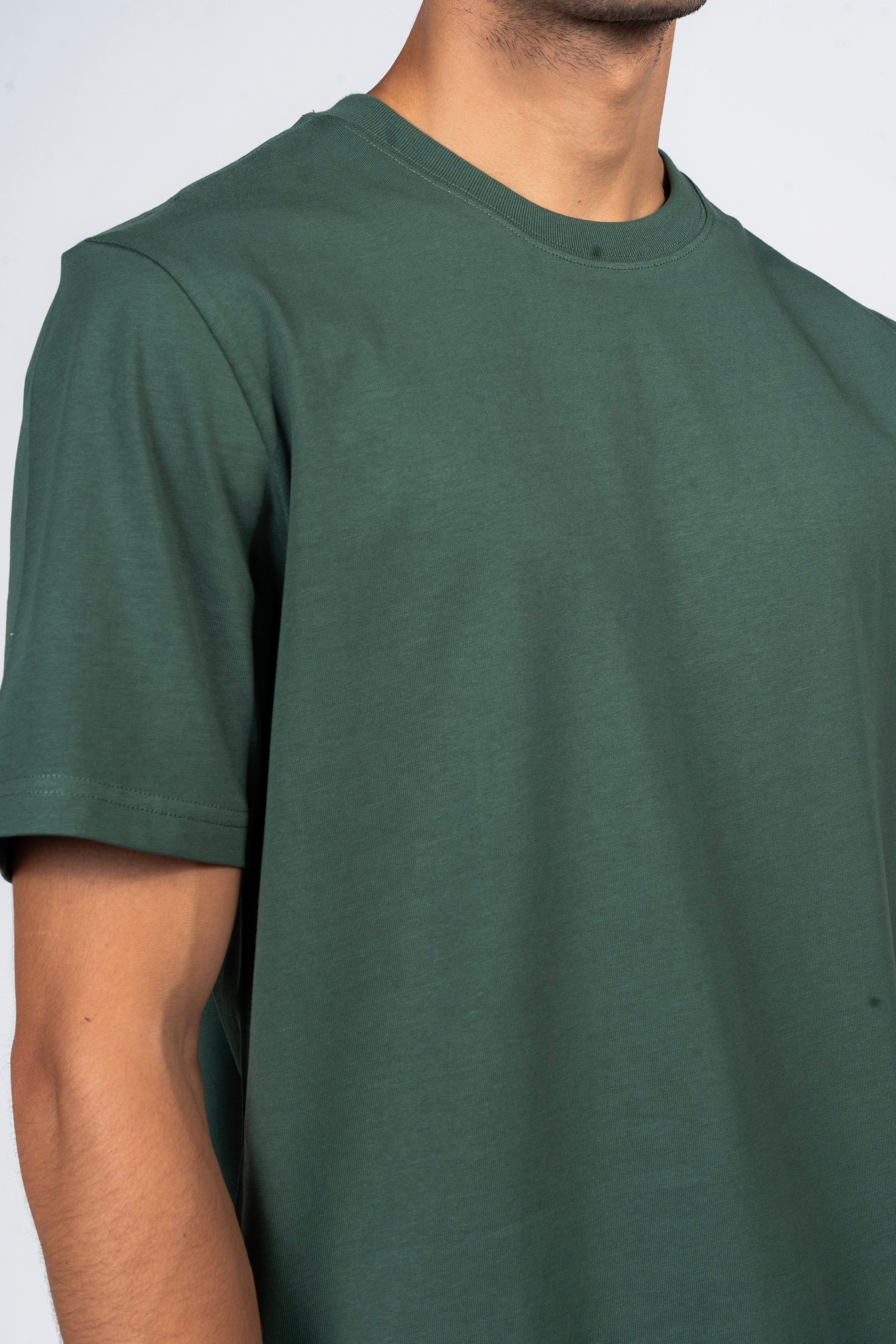 SHIRTSPRO 100% Cotton Regular Fit T-Shirt - Green