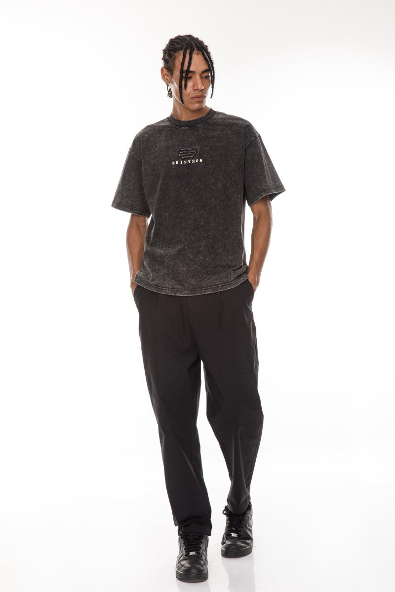 DNM UNITED Black T-Shirt – 100% Cotton - oversized