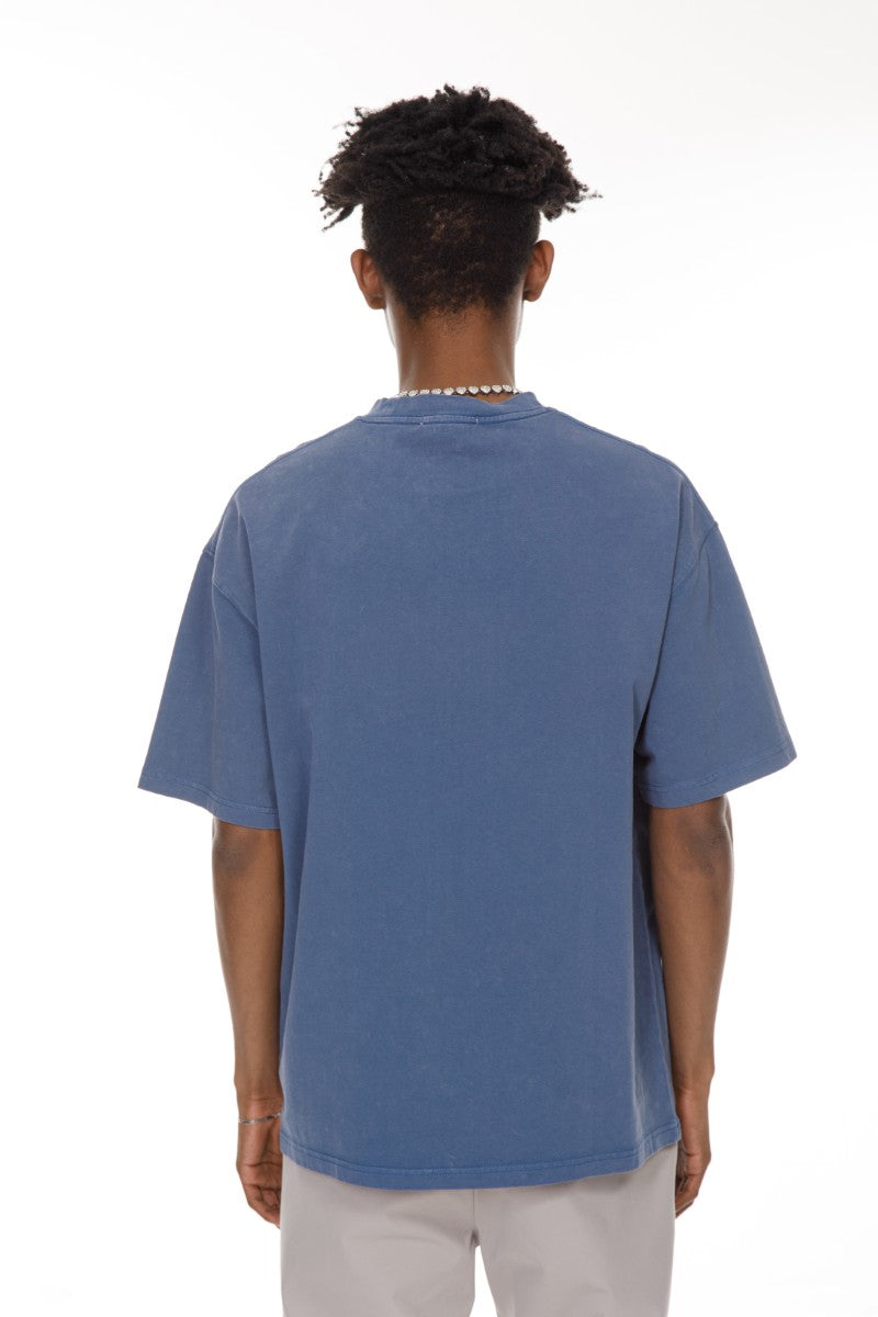 DNM UNITED Blue T-Shirt %100 COTTON - oversized