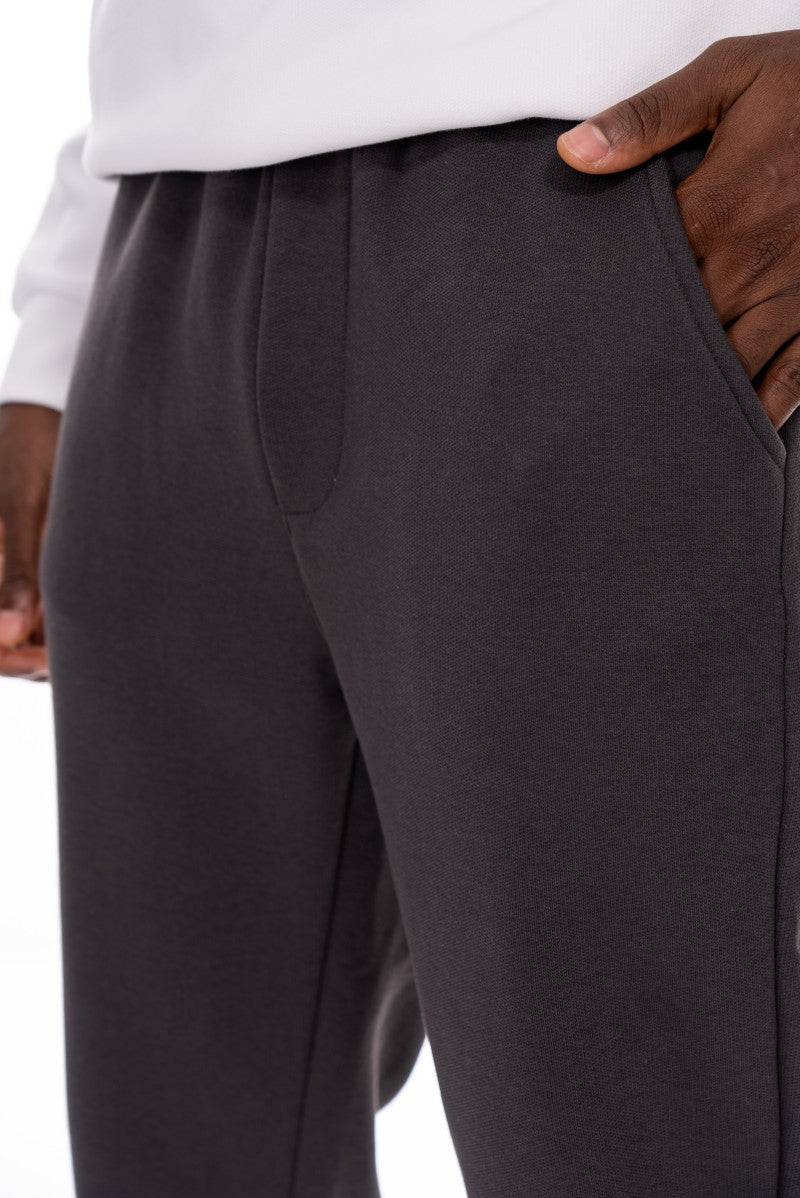 بنطال رياضي قطني مريح - رمادي