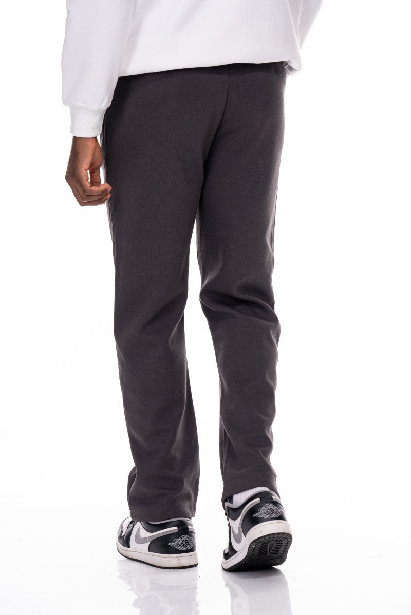 بنطال رياضي قطني مريح - رمادي