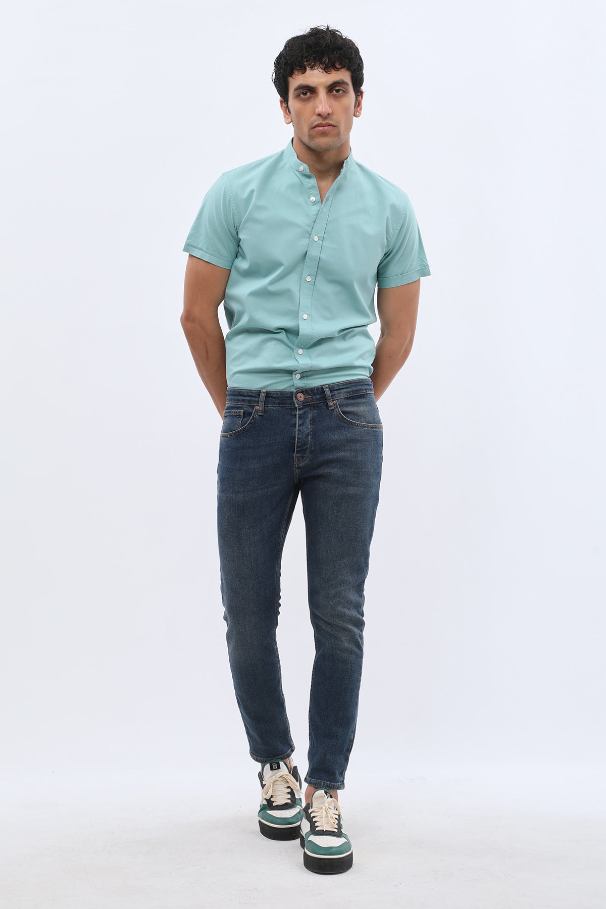 DNM UNITED Slim Fit Jeans - Navy Blue