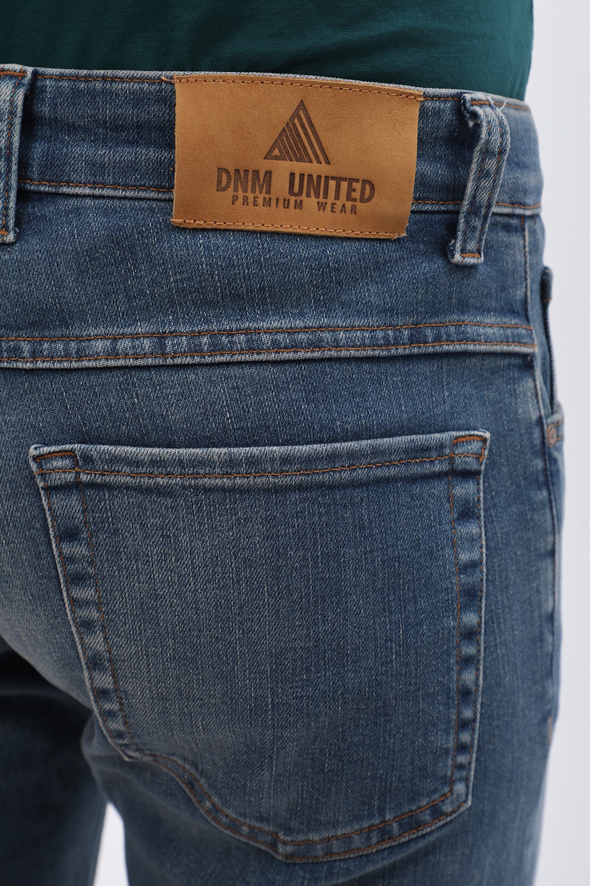 DNM UNITED Slim Fit Jeans -  Stonewashed Blue