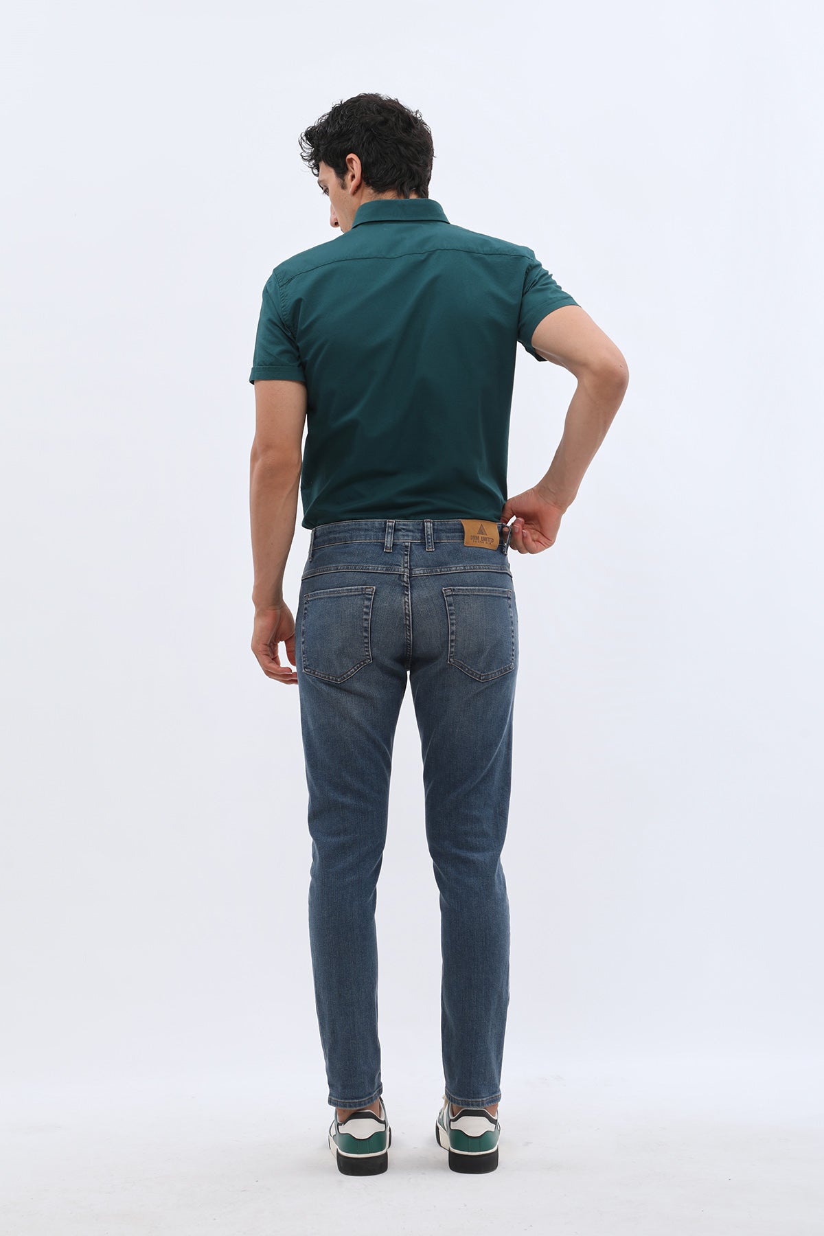 DNM UNITED Slim Fit Jeans -  Stonewashed Blue