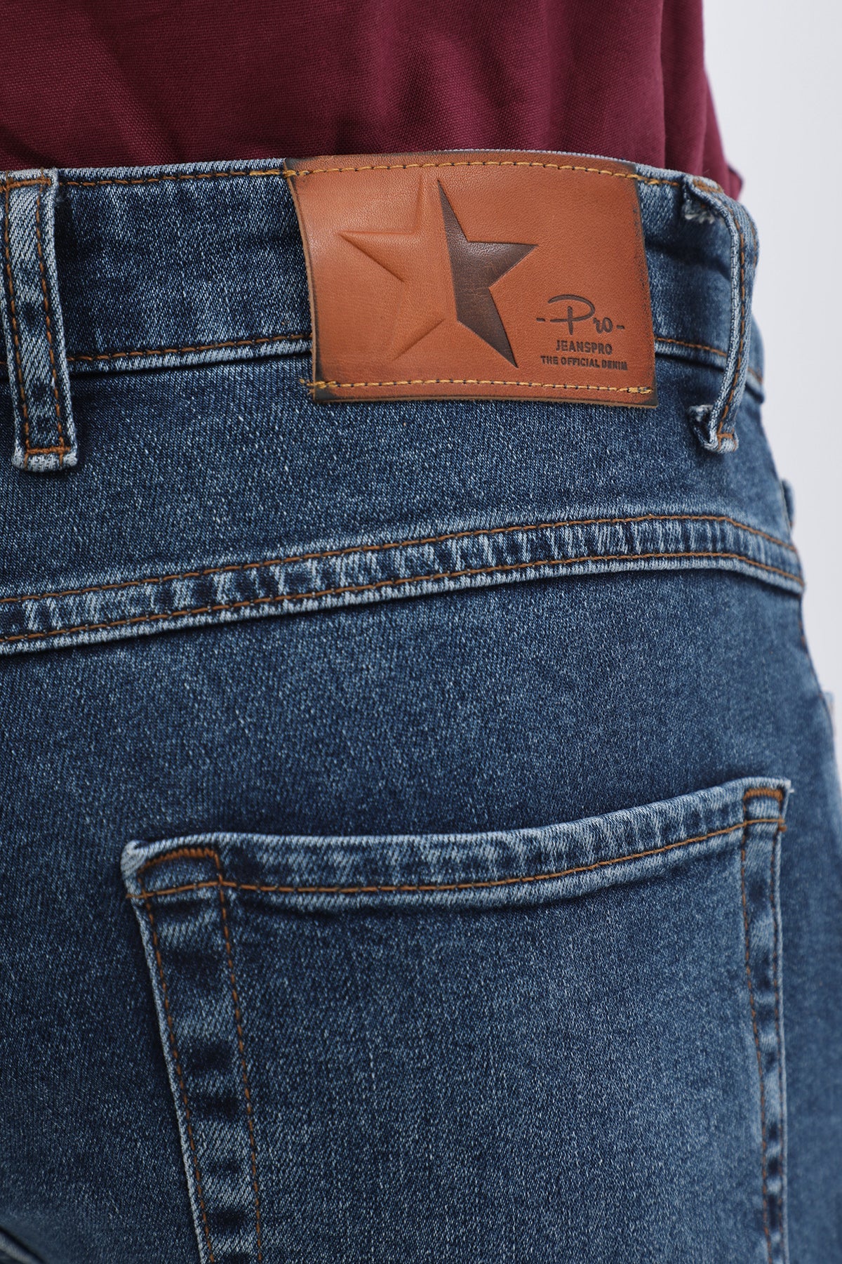 جينز Slim Fit من JEANSPRO - لون أزرق ليلي داكن