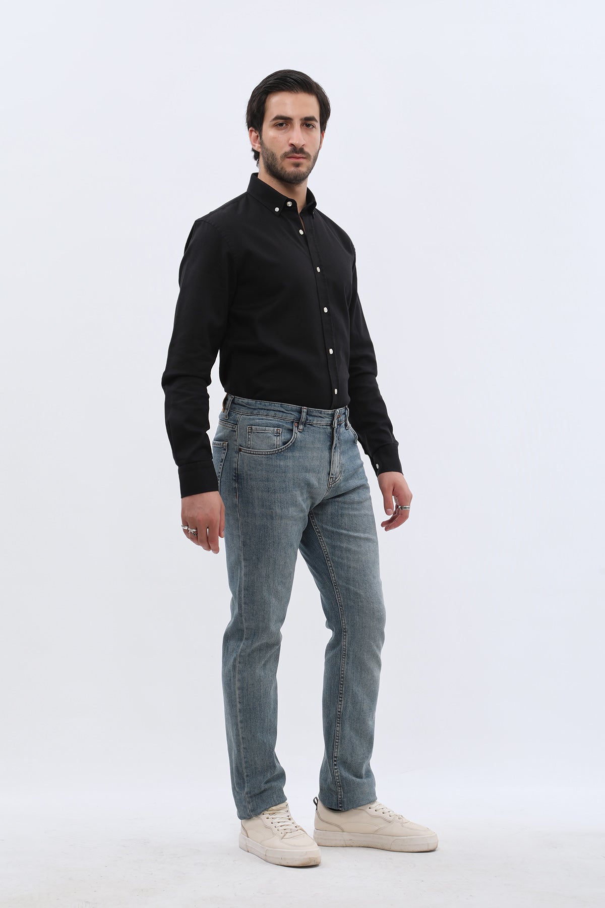 DNM UNITED Comfort Fit Jeans - Sky Blue Washed