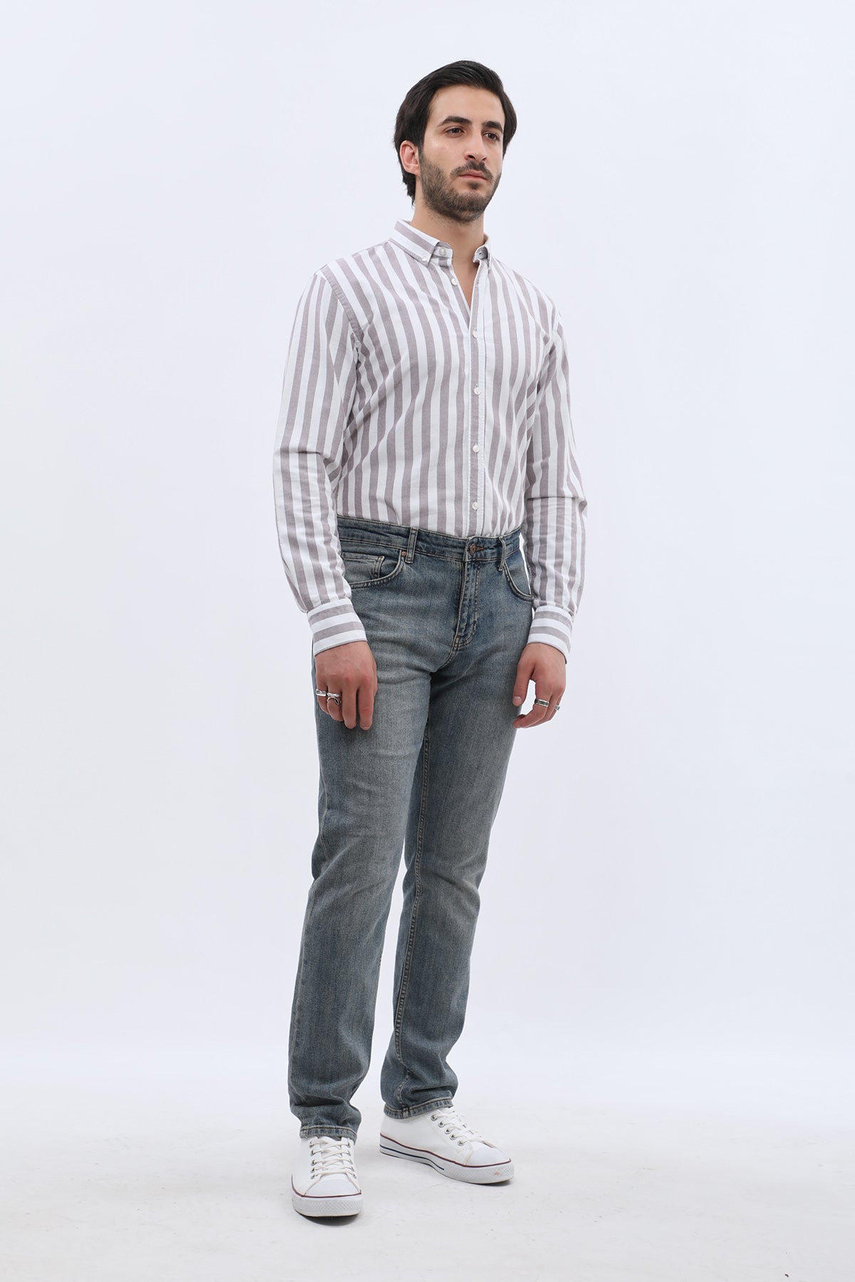 DNM UNITED Comfort Fit Jeans - Stonewashed Denim Blue