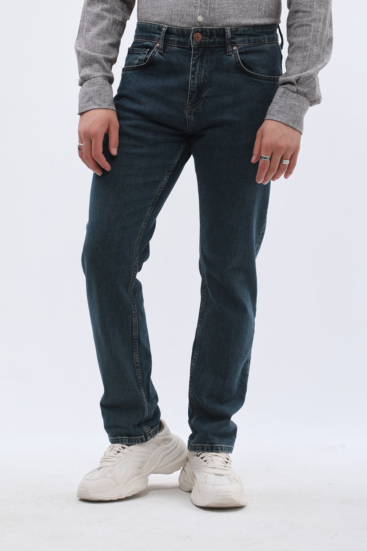 DNM UNITED Comfort Fit Jeans - Navy Blue