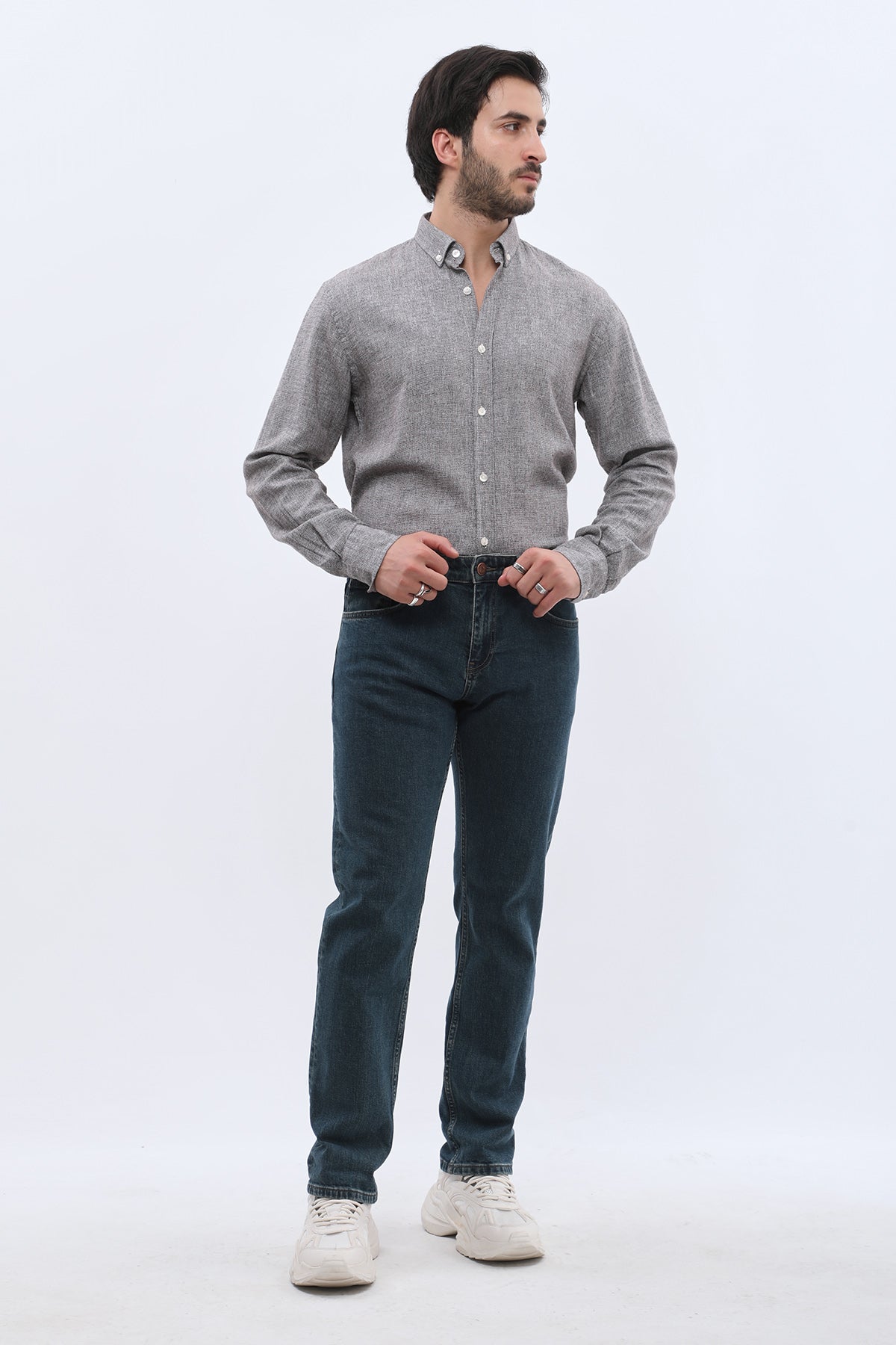 DNM UNITED Comfort Fit Jeans - Navy Blue