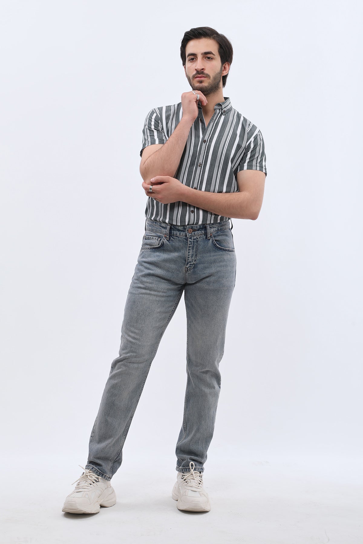 DNM UNITED Comfort Fit Jeans - Stonewashed Denim Blue