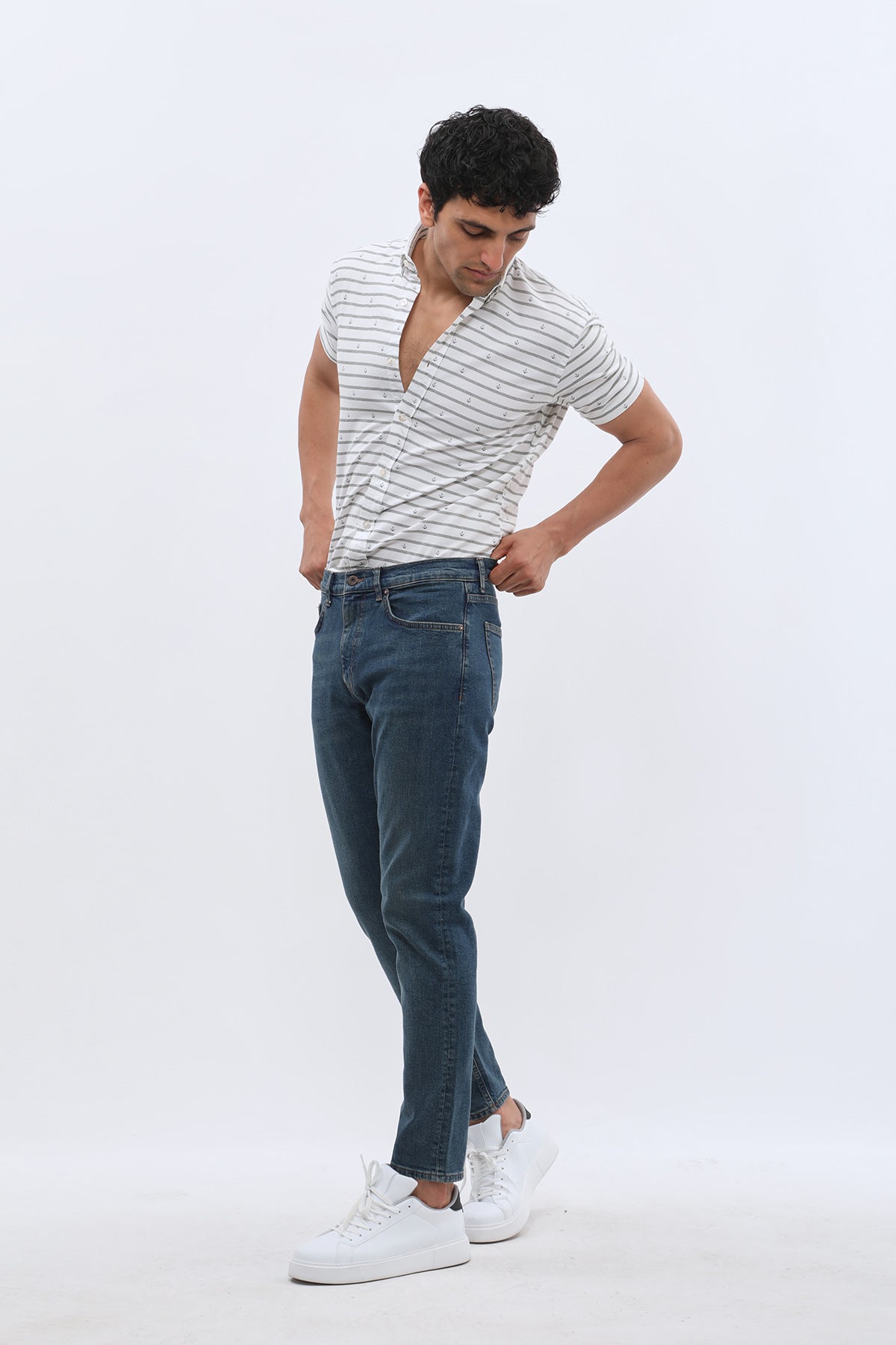 JEANSPRO Boyfriend Slim Fit Jeans - Vintage Indigo