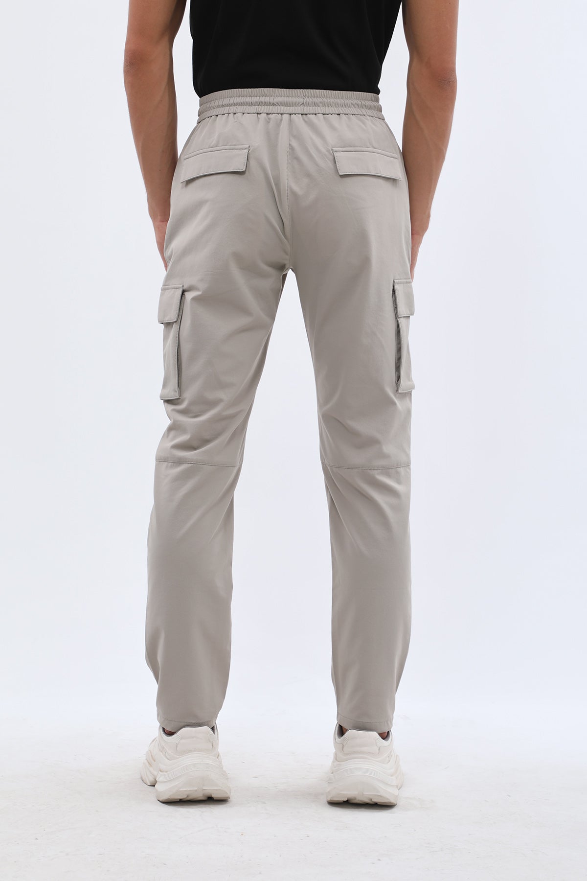 JEANSPRO Stretch-Blend Cargo Pants - Stone