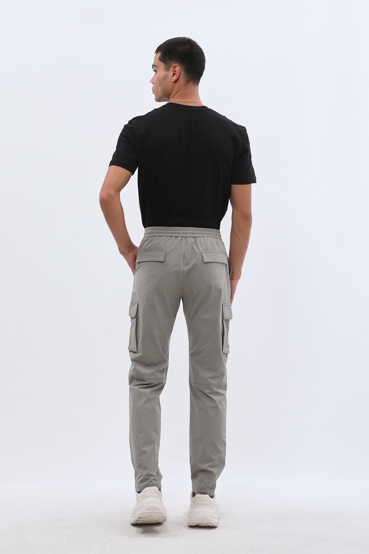 JEANSPRO Stretch-Blend Cargo Pants - Grey