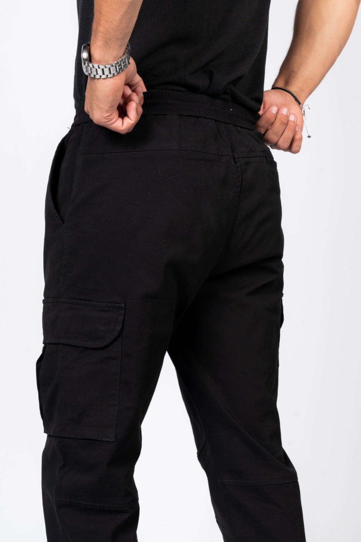 JEANSPRO Classic Cotton Cargo Pants - Black
