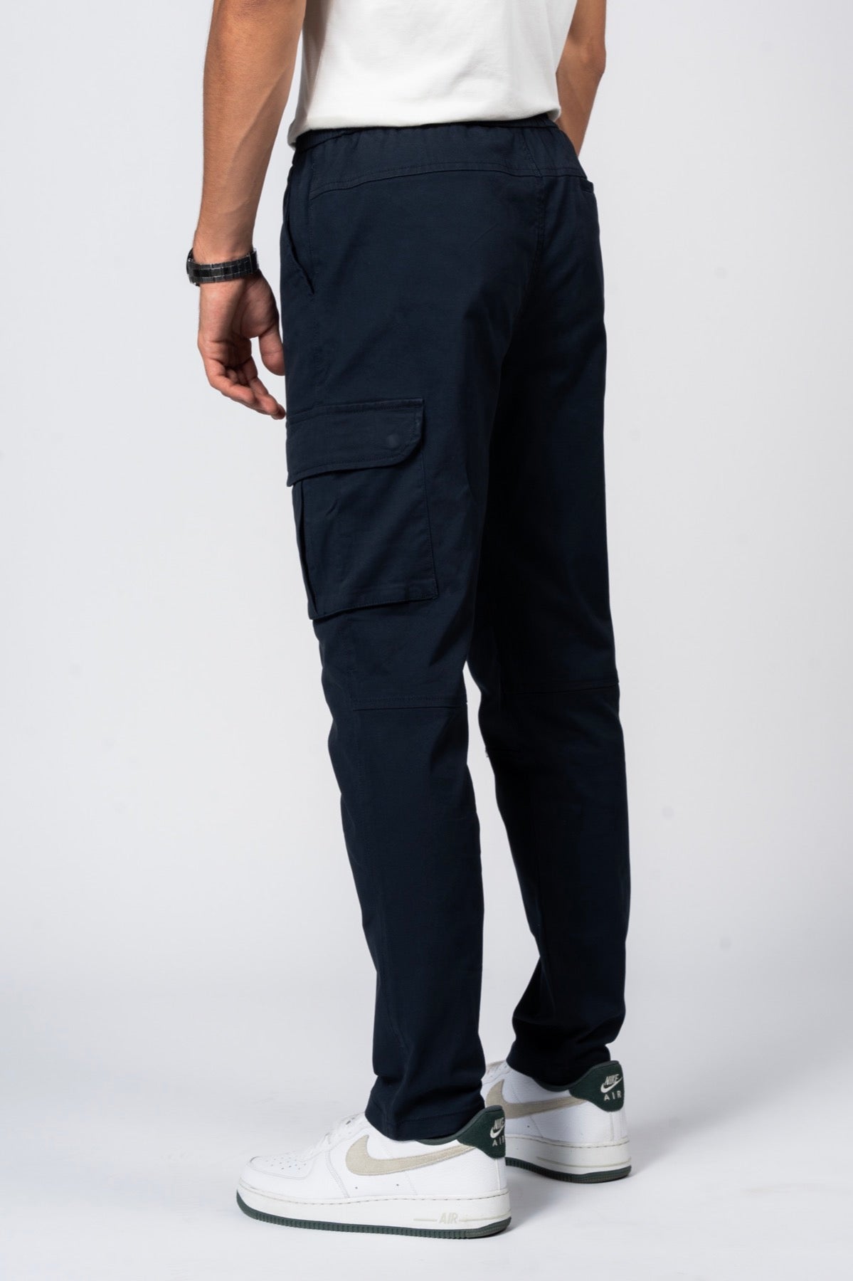 JEANSPRO Classic Cotton Cargo Pants - Navy