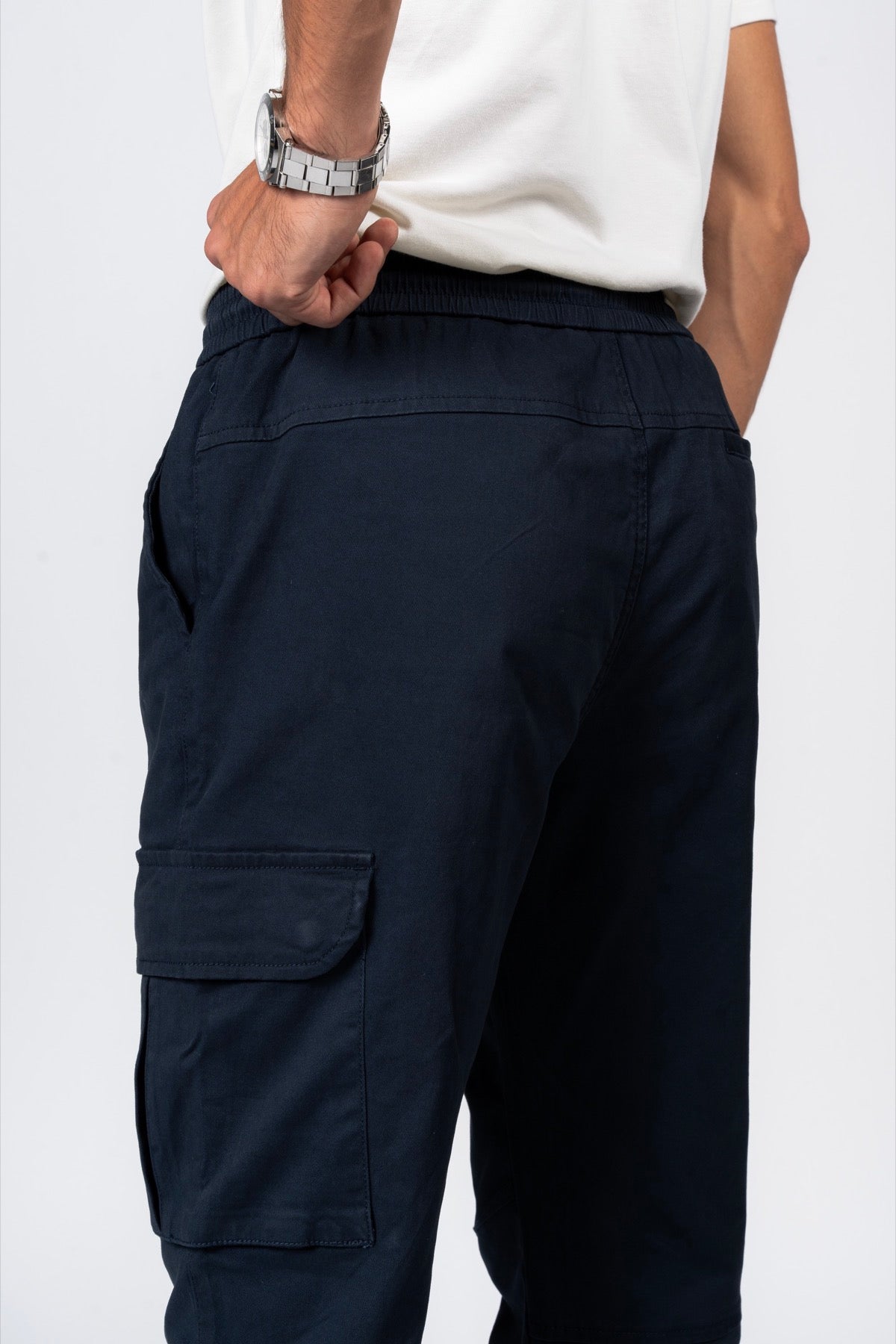 JEANSPRO Classic Cotton Cargo Pants - Navy