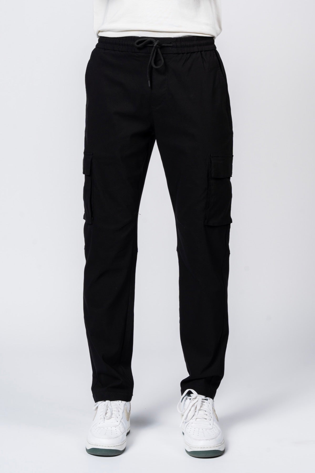 JEANSPRO Stretch-Blend Cargo Pants - Black