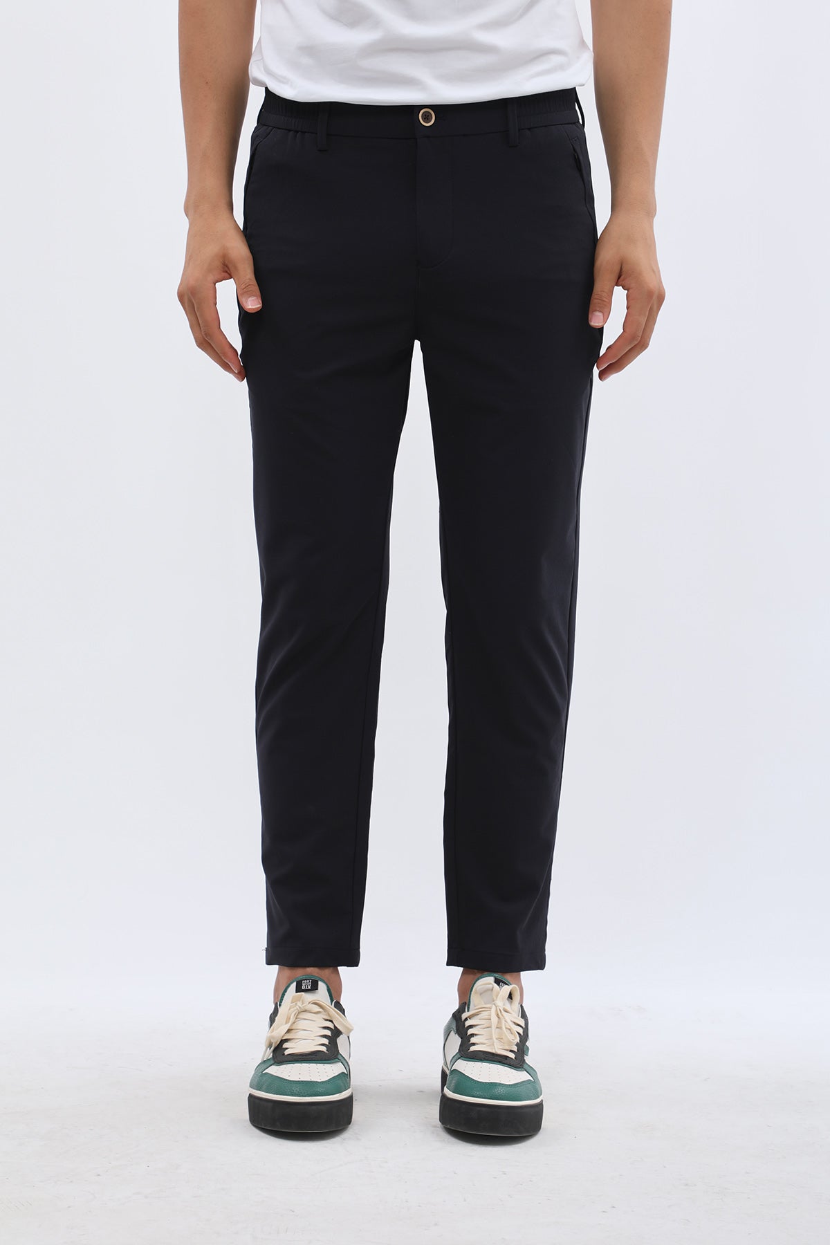 JEANSPRO Technical Stretch-Blend Pants with Zip Pocket - Navy
