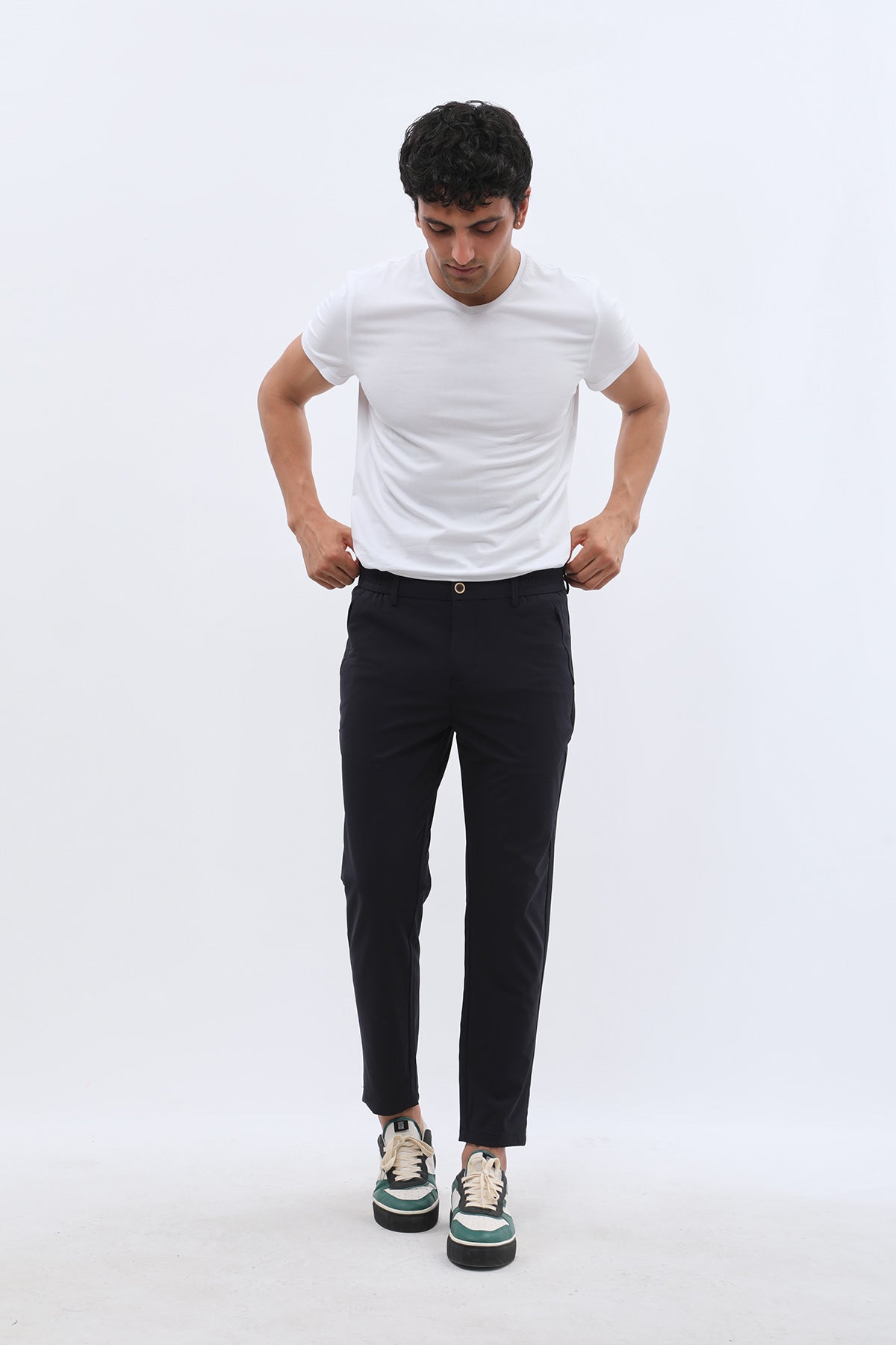 JEANSPRO Technical Stretch-Blend Pants with Zip Pocket - Navy