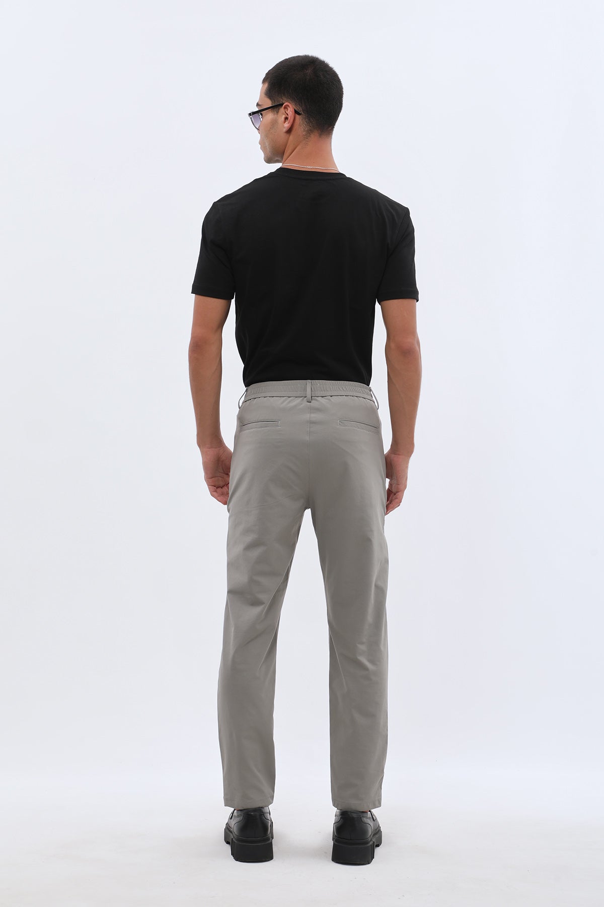 JEANSPRO Technical Stretch-Blend Pants with Zip Pocket - Grey