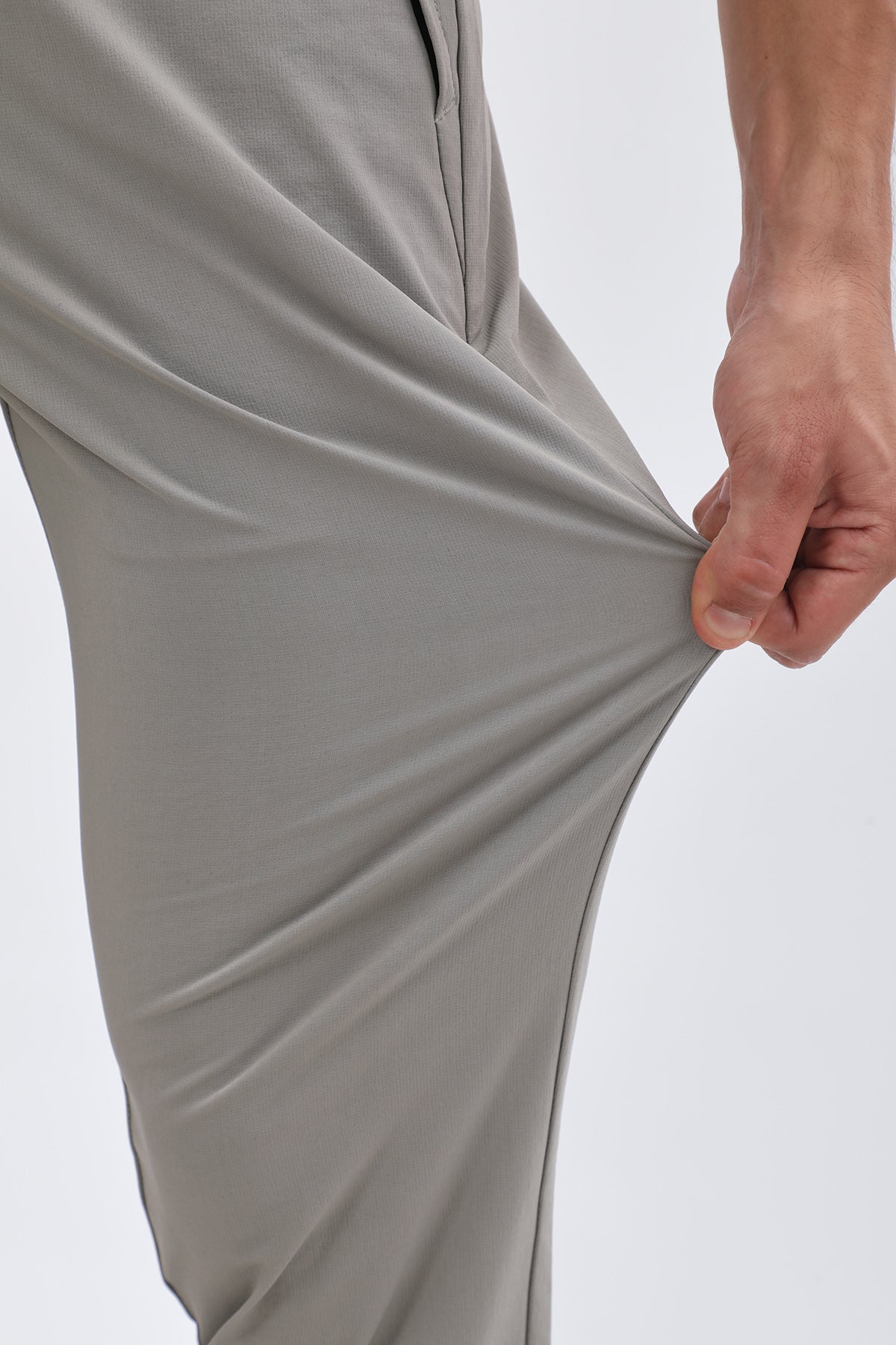 JEANSPRO Technical Stretch-Blend Pants with Zip Pocket - Grey