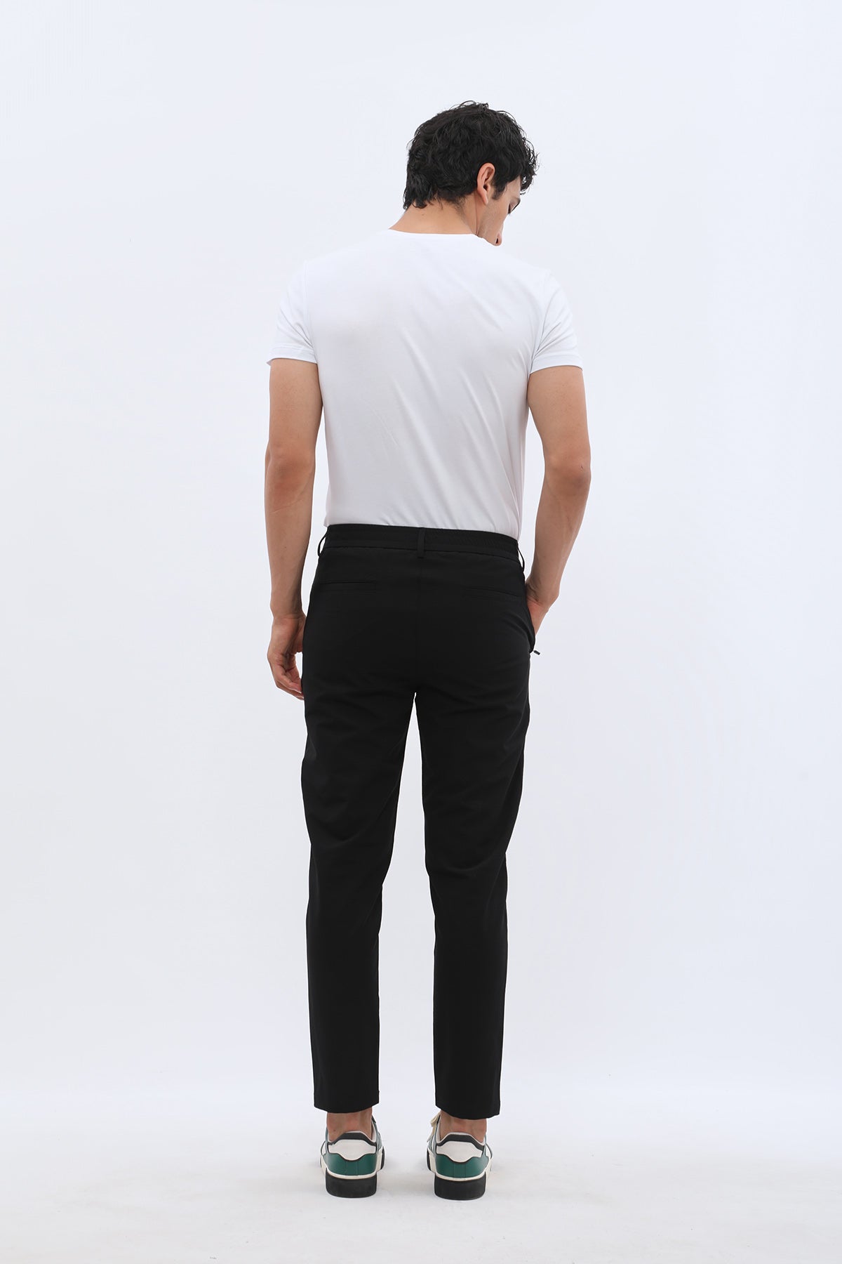 JEANSPRO Technical Stretch-Blend Pants with Zip Pocket - Black