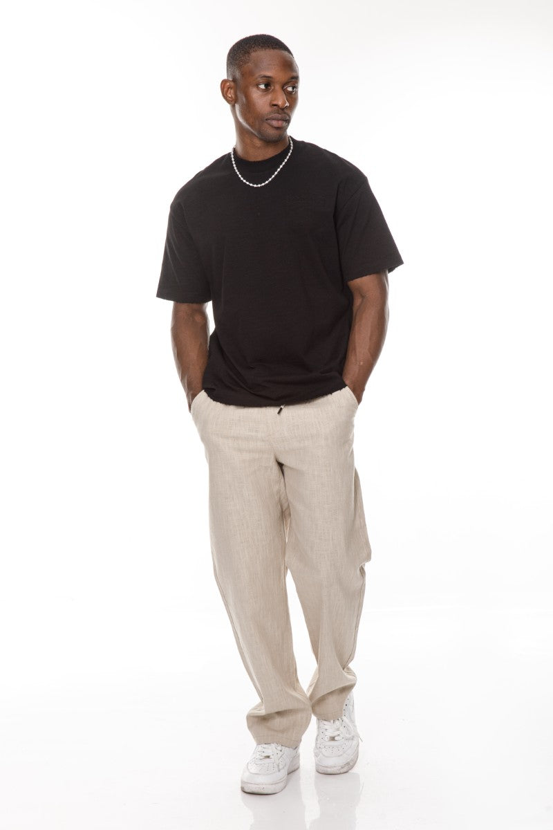 JEANS PRO light Beige Loose Fit Pants