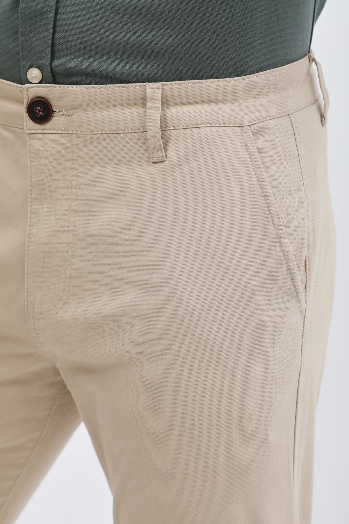 JEANSPRO Cotton Slim Fit Chino Pants - Beige