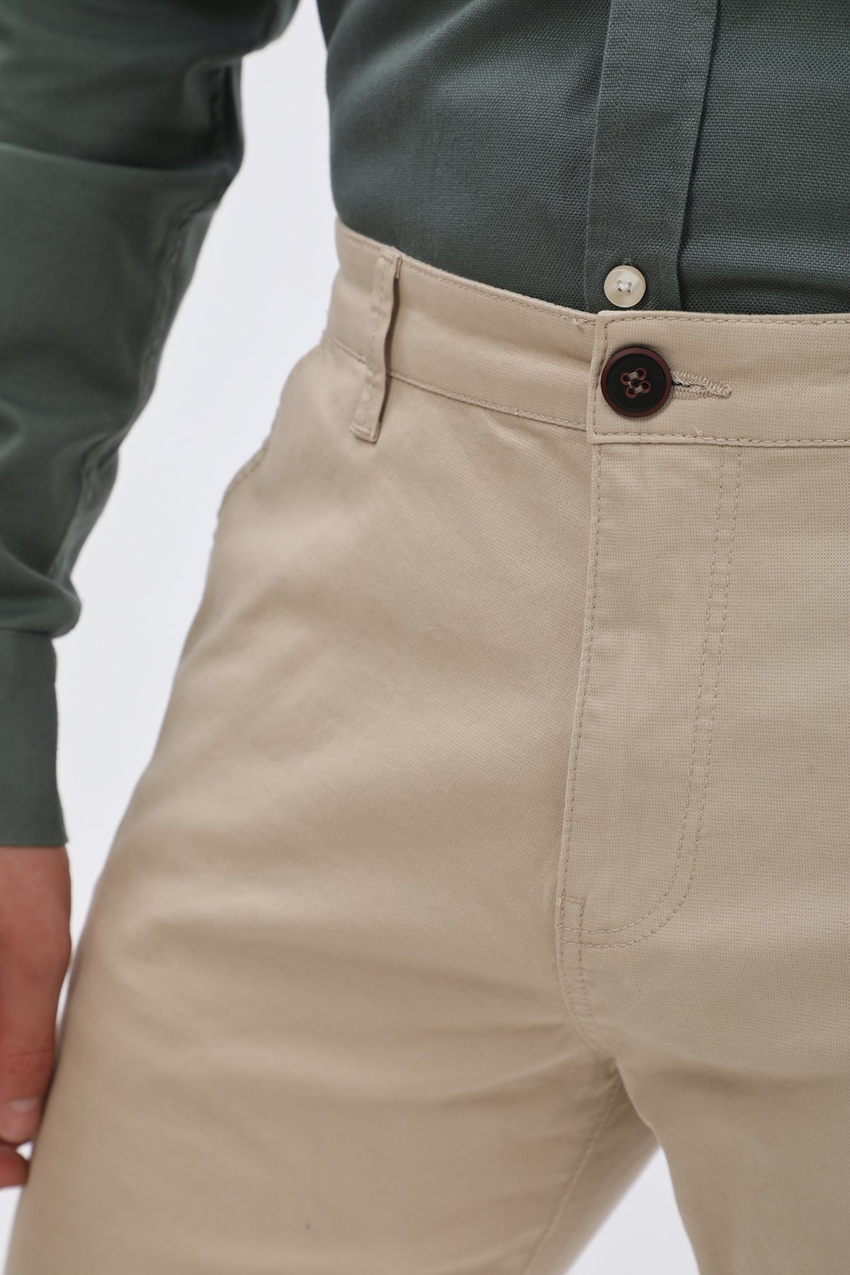 JEANSPRO Cotton Slim Fit Chino Pants - Beige
