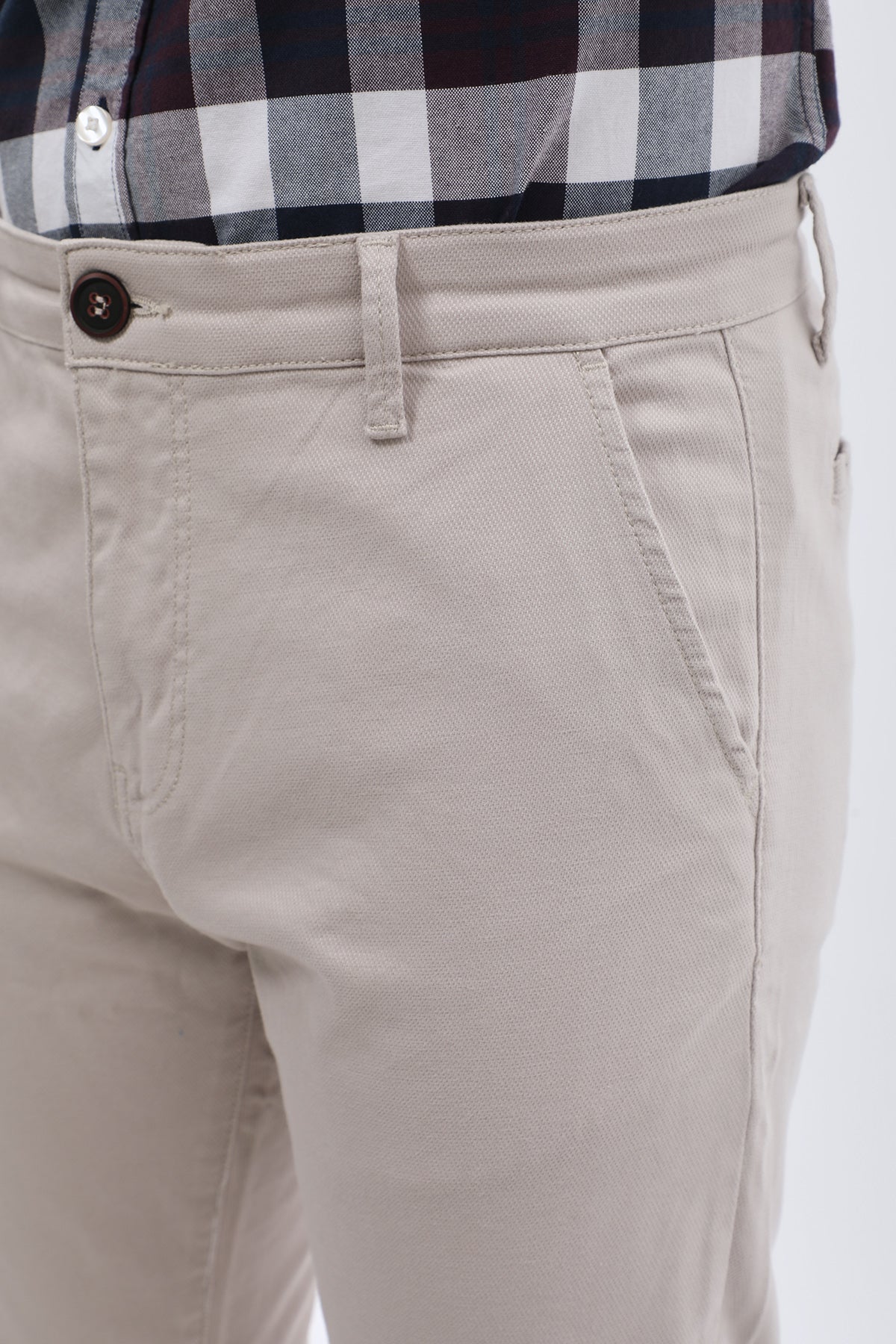JEANSPRO Cotton Slim Fit Chino Pants - Stone