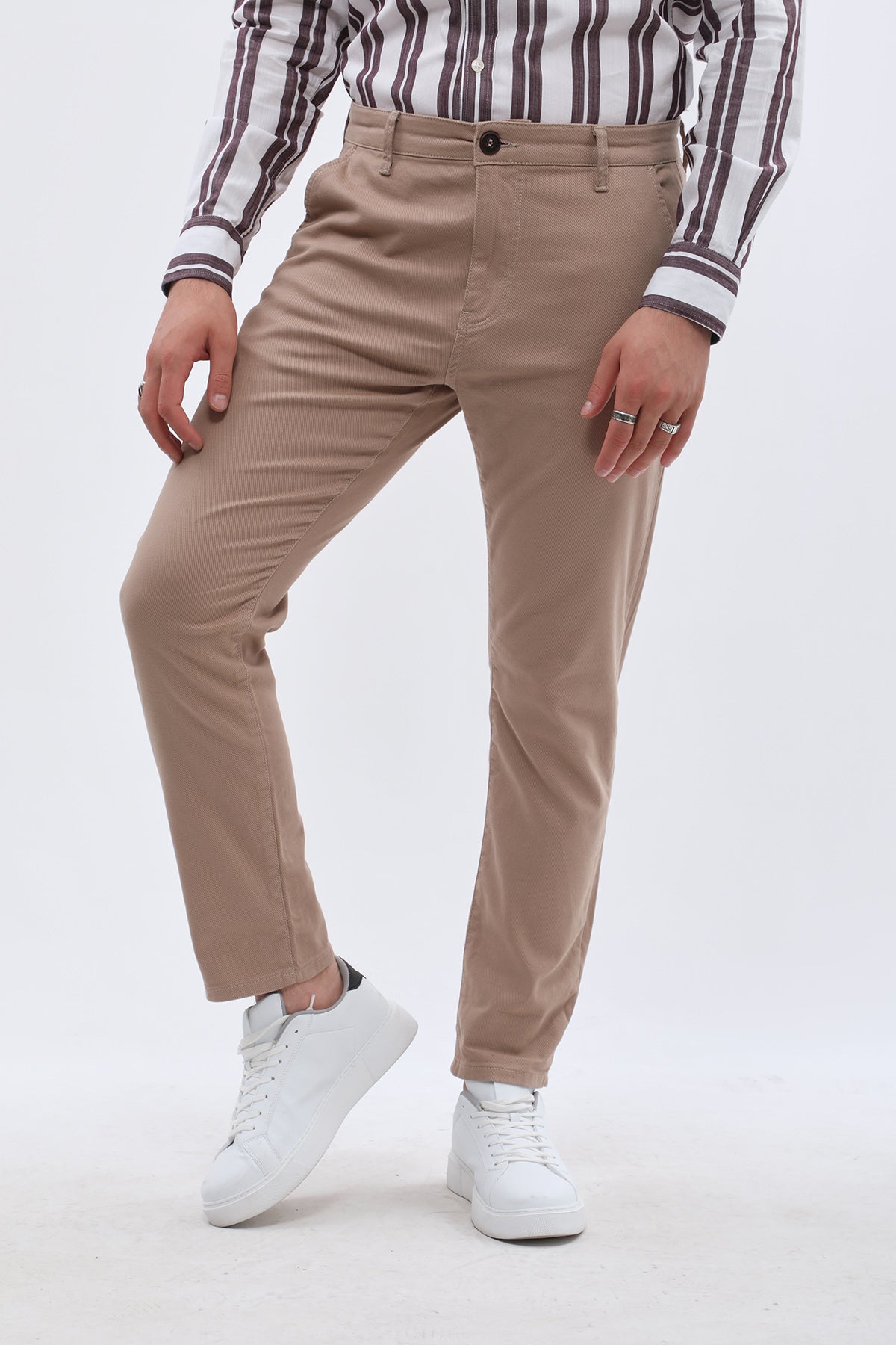 JEANSPRO Cotton Slim Fit Chino Pants - Camel