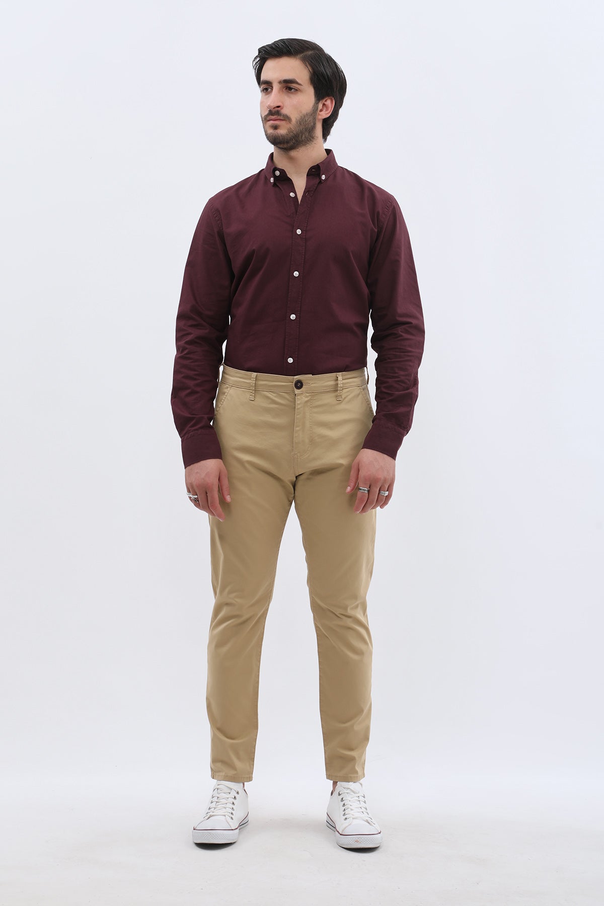 JEANSPRO Cotton Slim Fit Chino Pants - Mustard