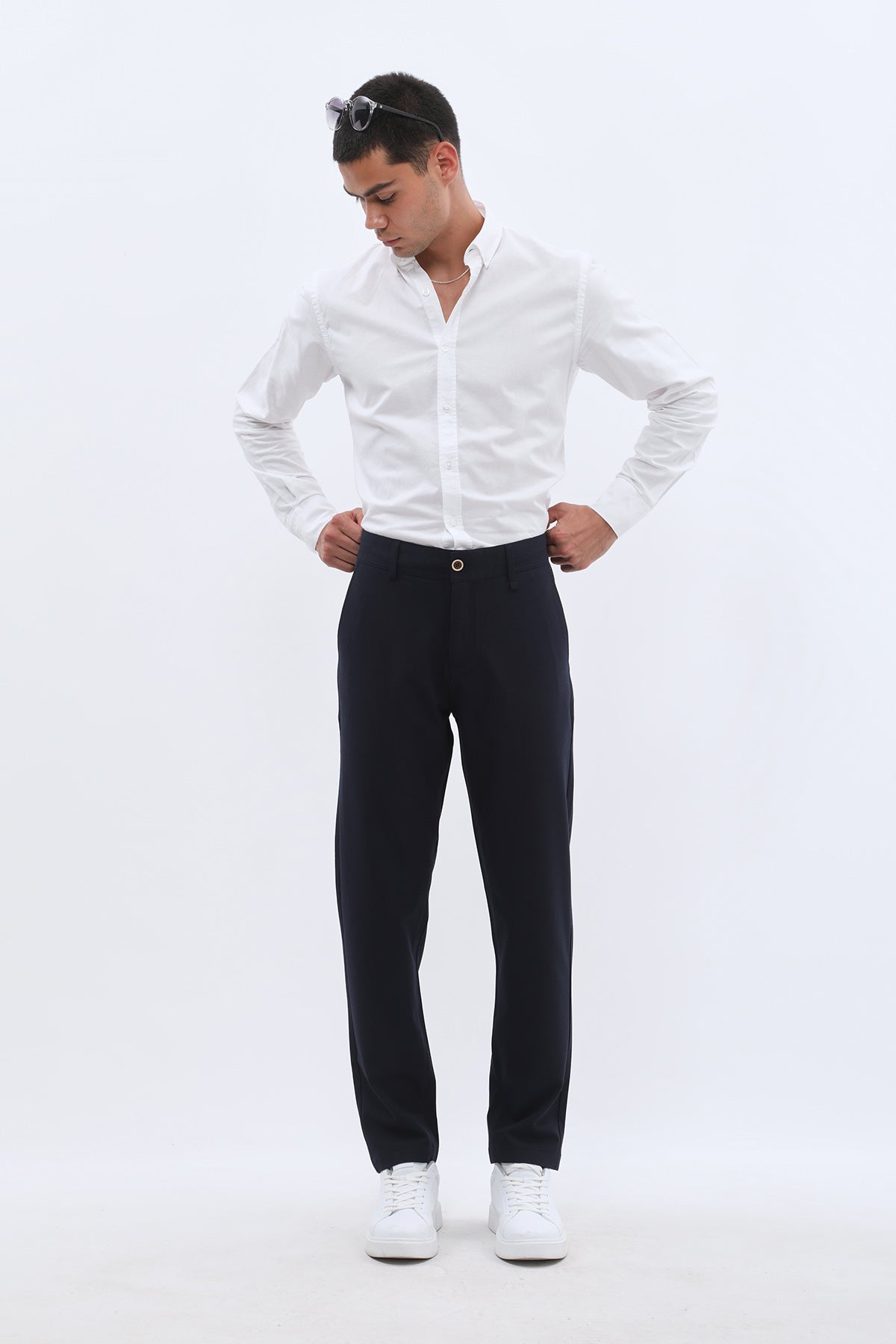 JEANSPRO Technical Stretch-Blend Pants - Navy