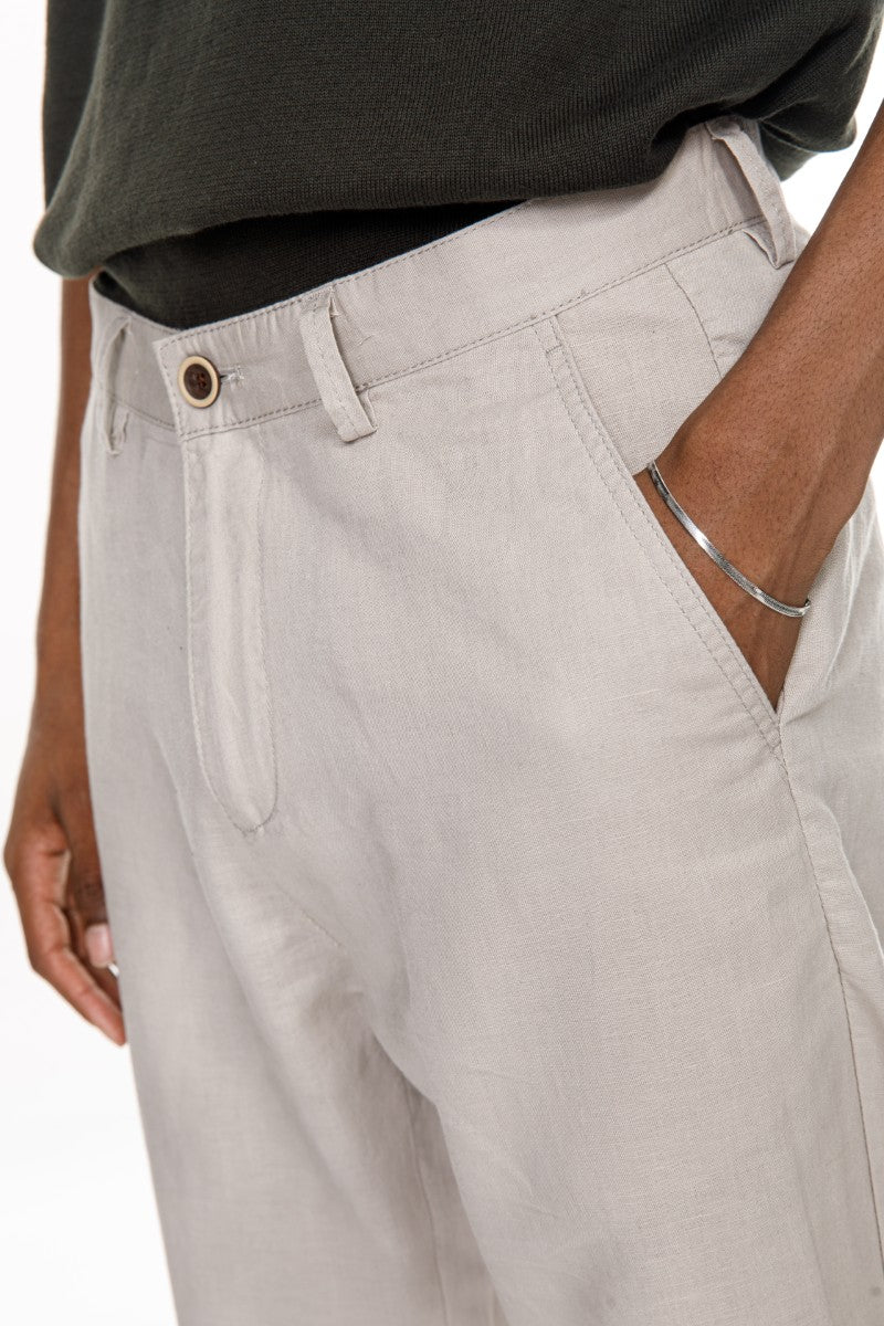 JEANS PRO light Beige Loose Fit Pants
