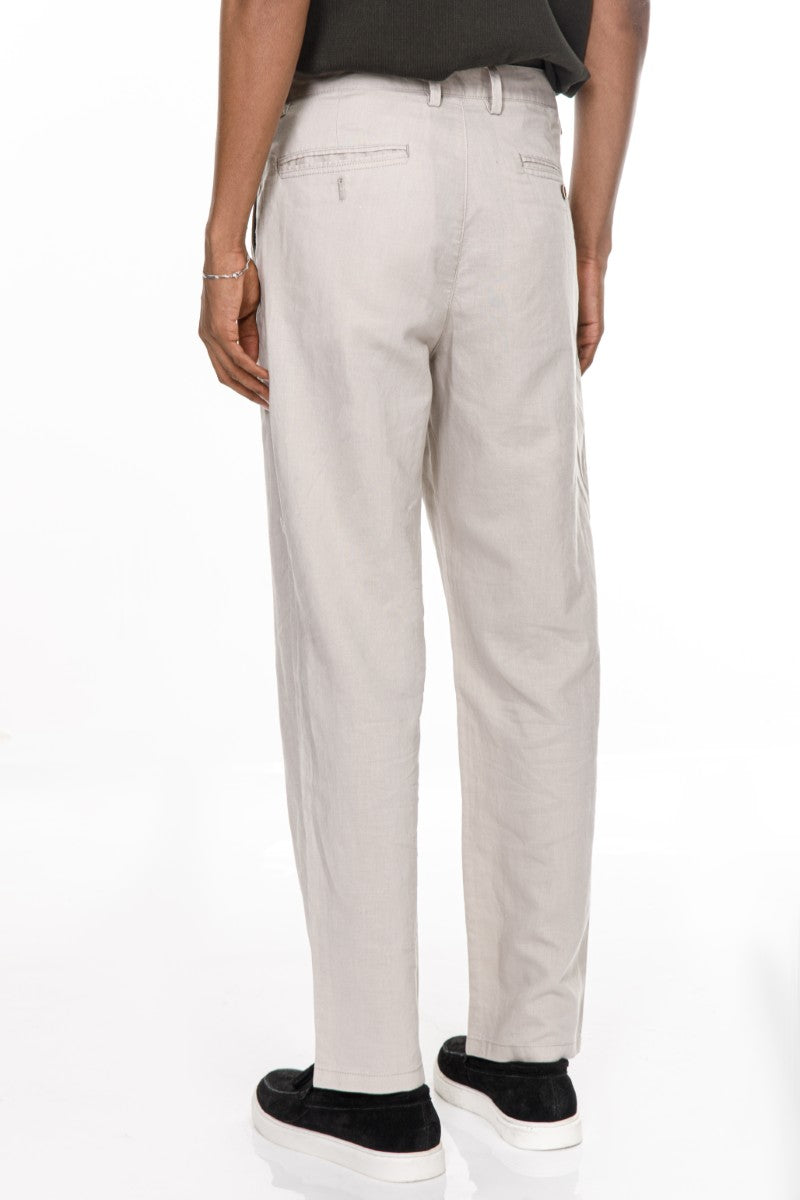 JEANS PRO light Beige Loose Fit Pants